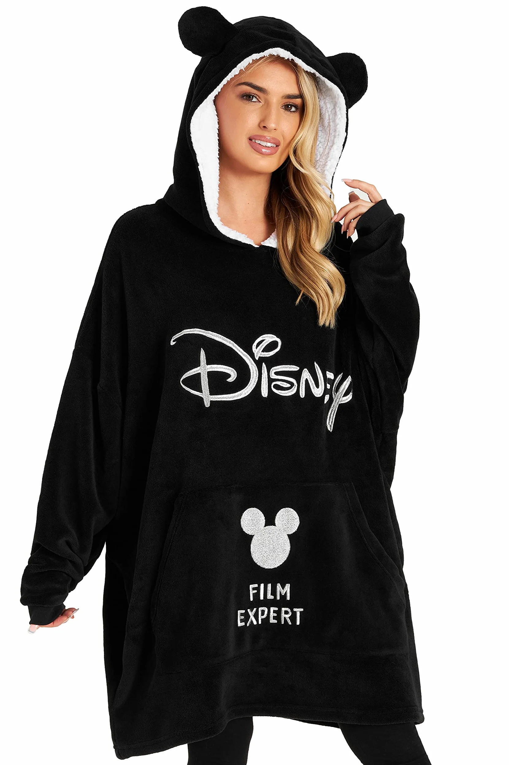 Disney Bluzy Damskie, Oversizowa Bluza z Kapturem, Prezenty Minnie i Mickey
