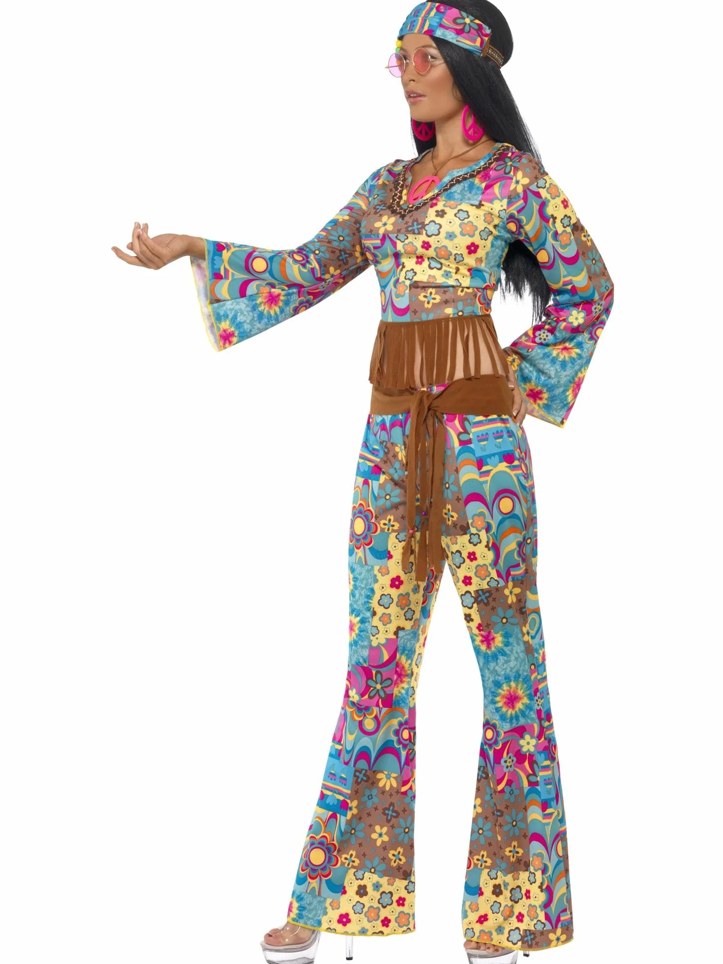 Hippy Flower Power Costume (S)