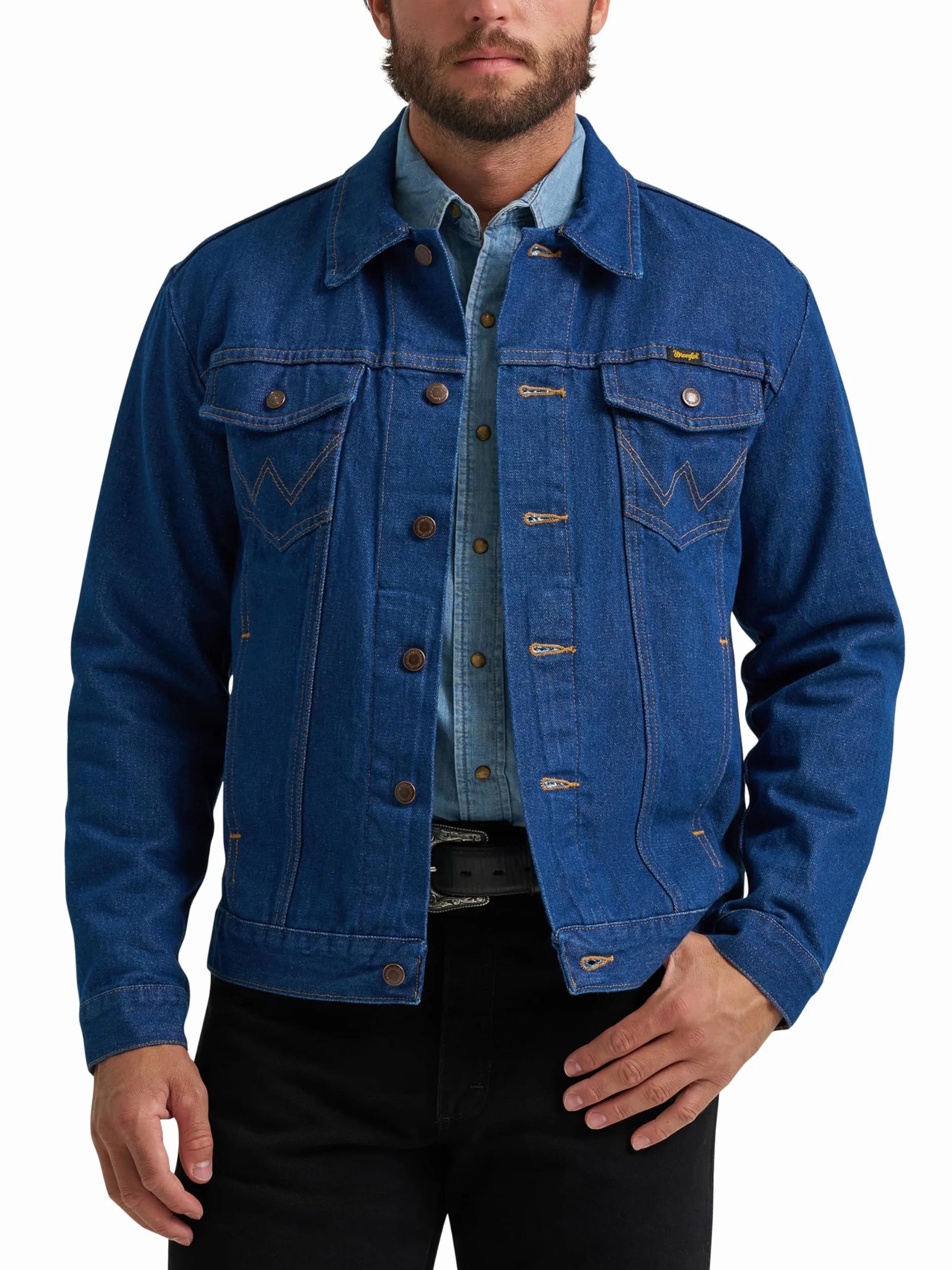 Wrangler góra Mężczyźni Western Unlined Denim Jacket