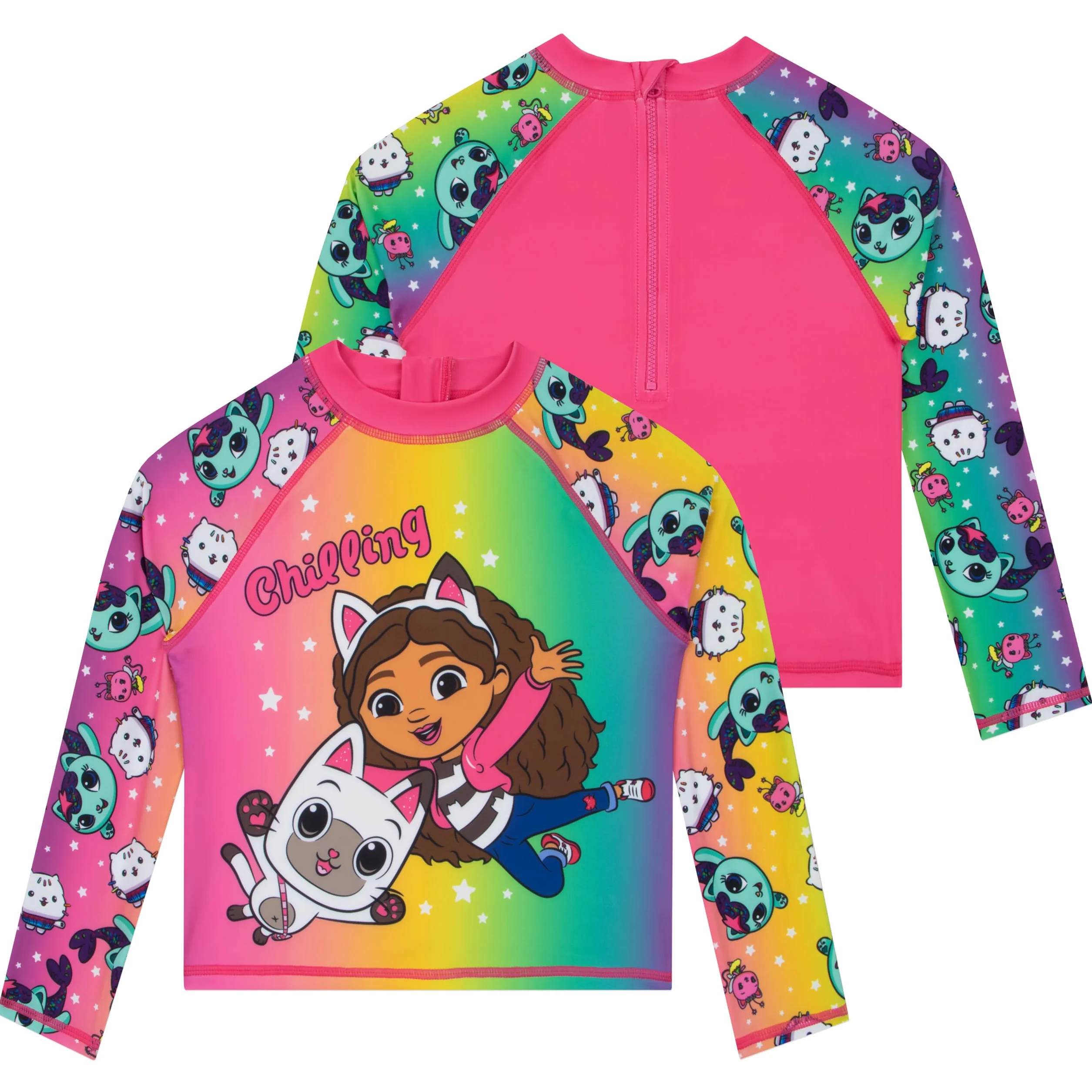 Kostium kąpielowy Gabby’s Dollhouse, Kostium Kąpielowy Dla Dziewczynek Gabby I Pandy Paws, Dwuczęściowy Strój Dla Dziewczynek Z Kokardkami