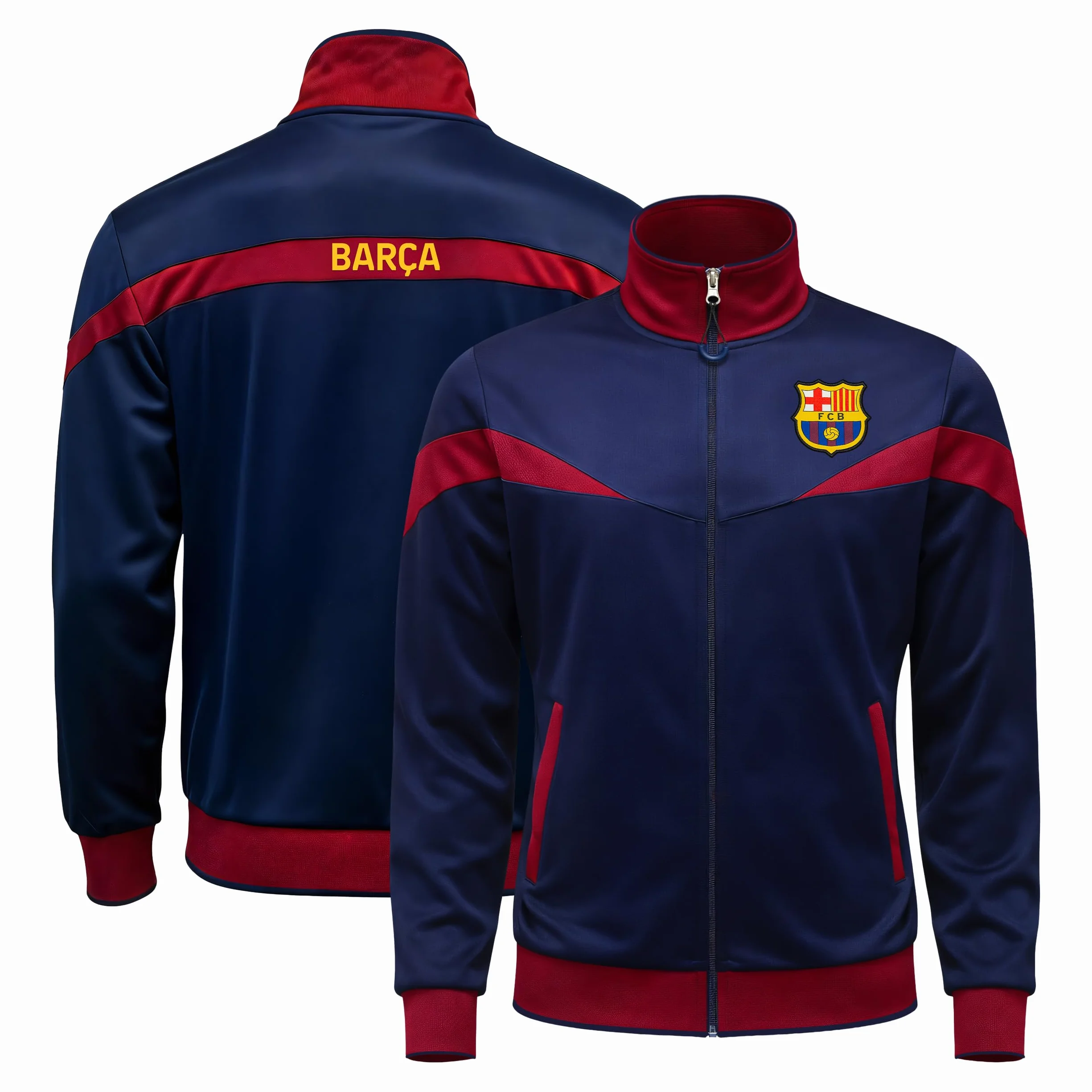 Icon Sports FC Barcelona bluza dresowa z zamkiem błyskawicznym
