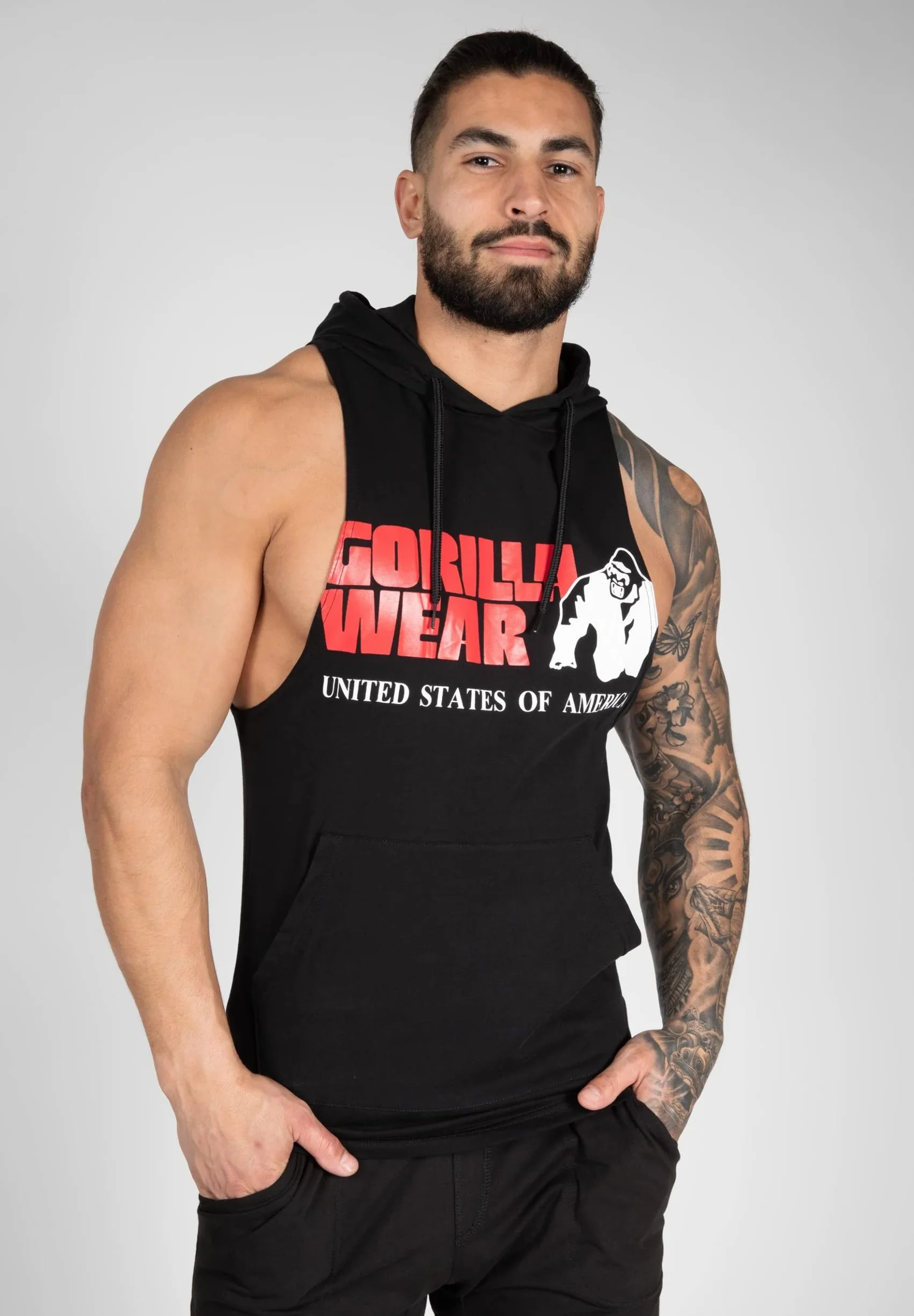 Gorilla Wear Koszulka na ramiączkach/Cami Shirt Mężczyźni Rogers Hooded Tank Top (1 w zestawie)