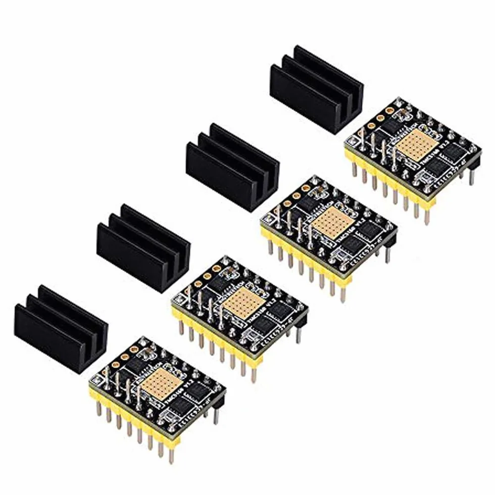 KINGPRINT TMC5160 v1.3 sterownik silnika krokowego bezgłośny SPI z radiatorem do drukarki 3D 4 sztuki
