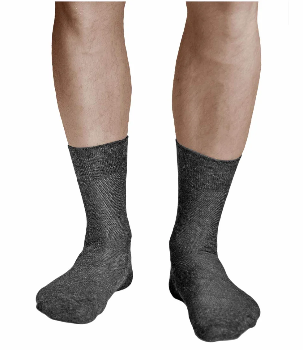 VITSOCKS Skarpety Lniane Bawełniane na Lato Męskie (3 PARY) Oddychające Cienkie Lekkie
