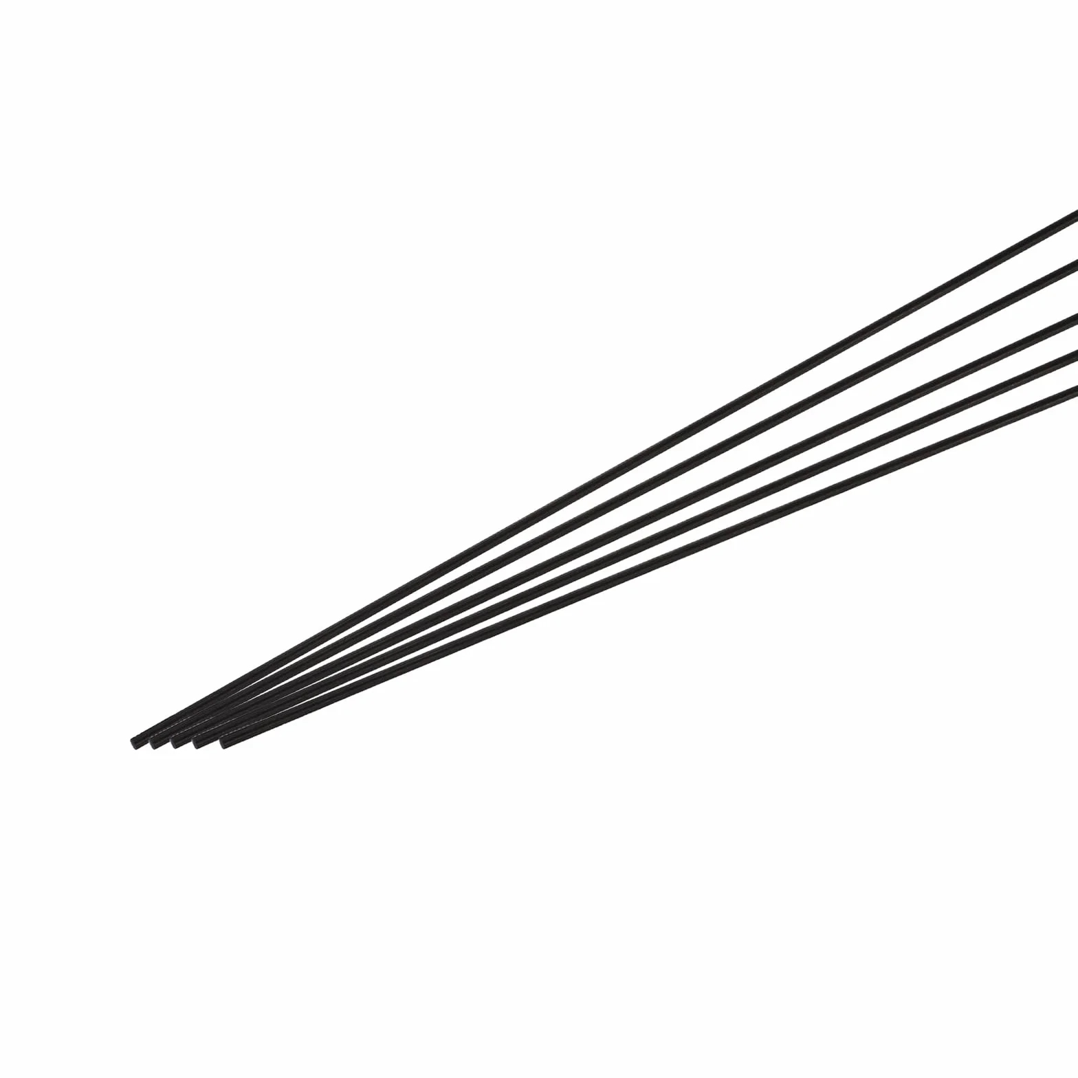 QUARKZMAN Pręt z włókna węglowego, 2 mm x 200 mm, pręt z włókna węglowego do samolotu RC, DIY, rzemiosło, rura skrzydła smoka, quadcopter, ramię naprawcze, opakowanie 5 sztuk