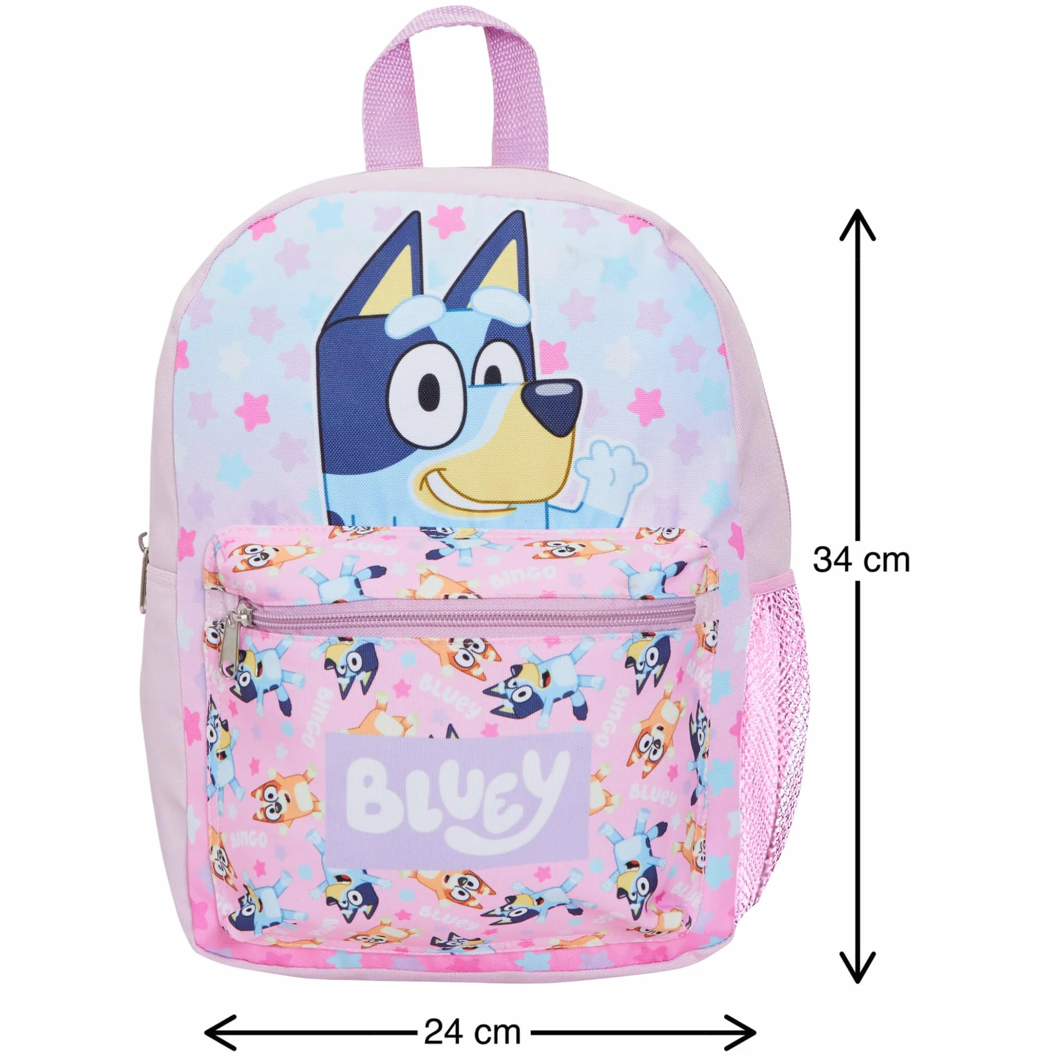 Plecak Bluey zestaw 3-częściowy różowy torba na lunch piórnik