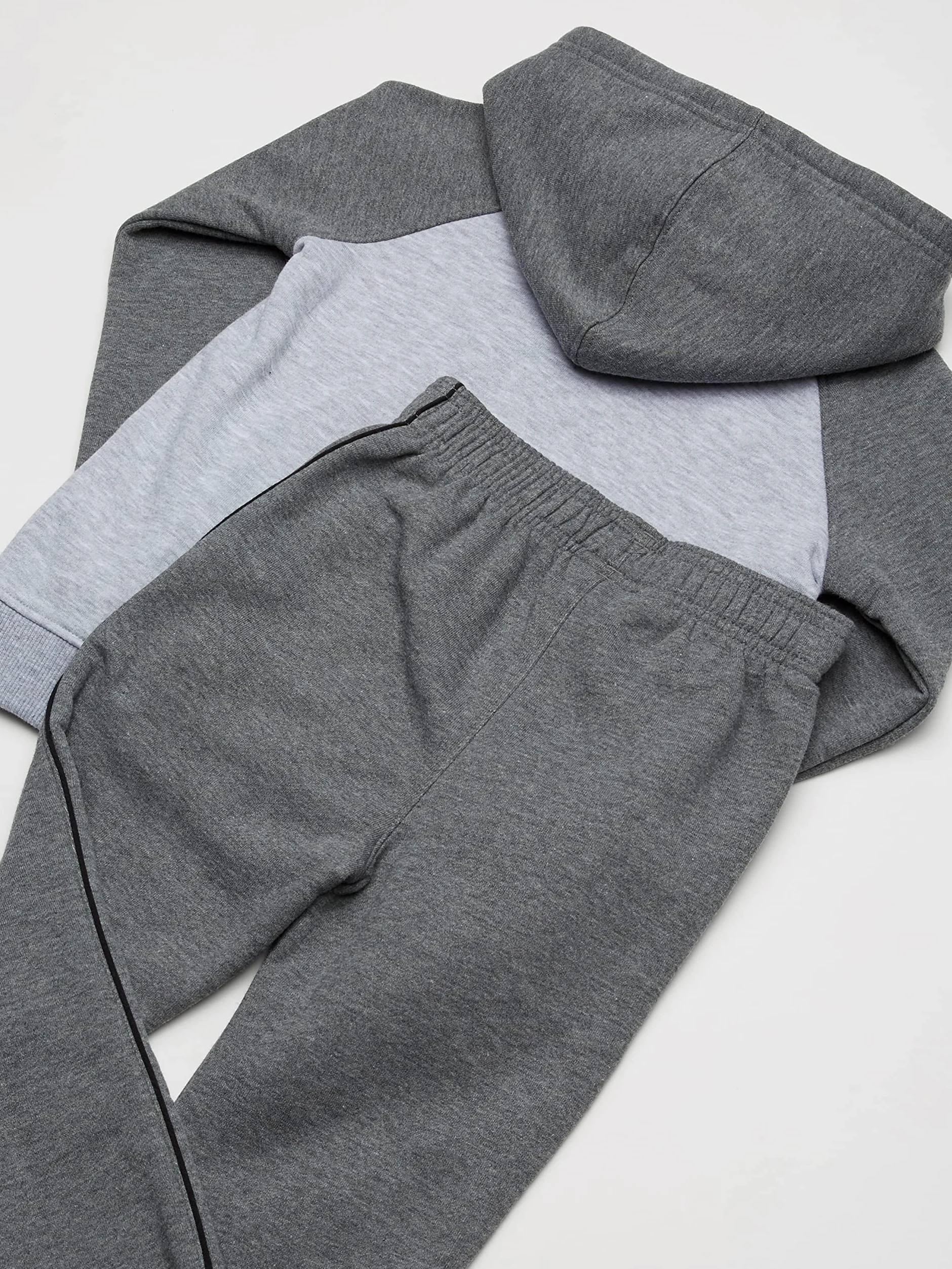 Under Armour Chłopięca bluza z kapturem i joggerami z długim rękawem i logo, Szary, 6