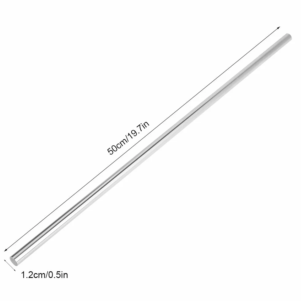1 szt. Łożysko walcowe stalowy wałek liniowy prosty okrągły pręt liniowy wały ruchu liniowego (500mm)