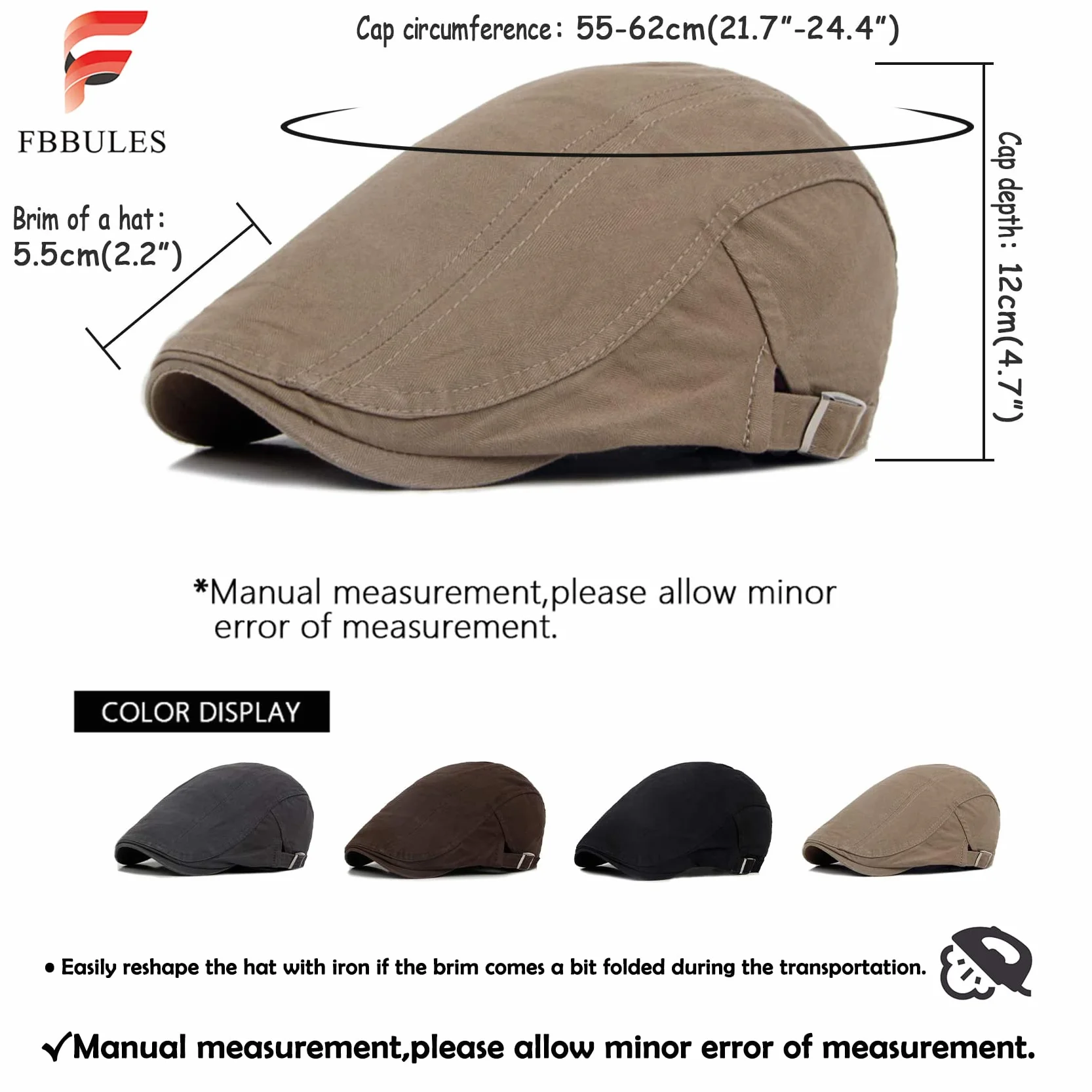 Męska Casual Flat Cap Kapelusz Newsboy Berets - Vintage Wiosna Jesień Sun Protect Kapelusze Myśliwskie Czapki Outdoorowe