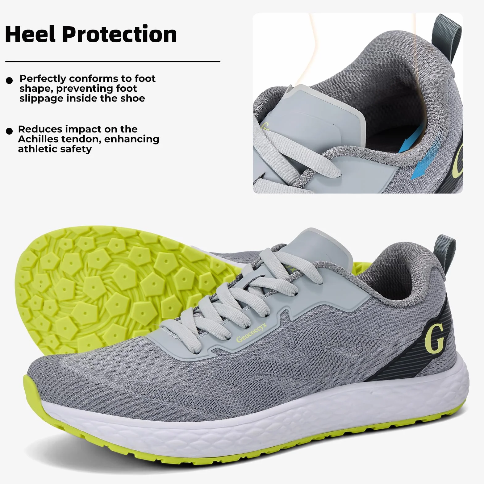 Buty sportowe męskie szerokie palce oddychające antypoślizgowe
