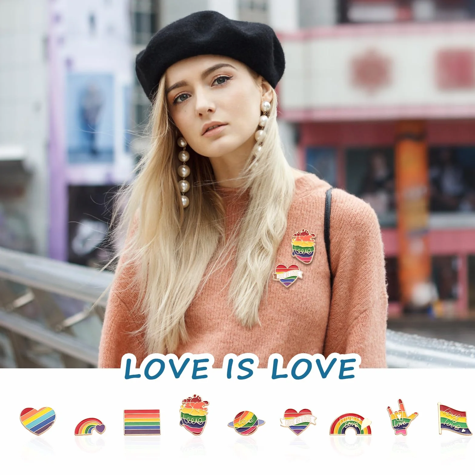 9 Sztuk Przypinka z Duma, Teczowa Duma Flaga Odznaka Gej LGBT Emalia Przypinki Duma Ally Pin Biseksualna Broszka dla Mezczyzn Kobiety Transplciowe Torby na Ubrania Kapelusze