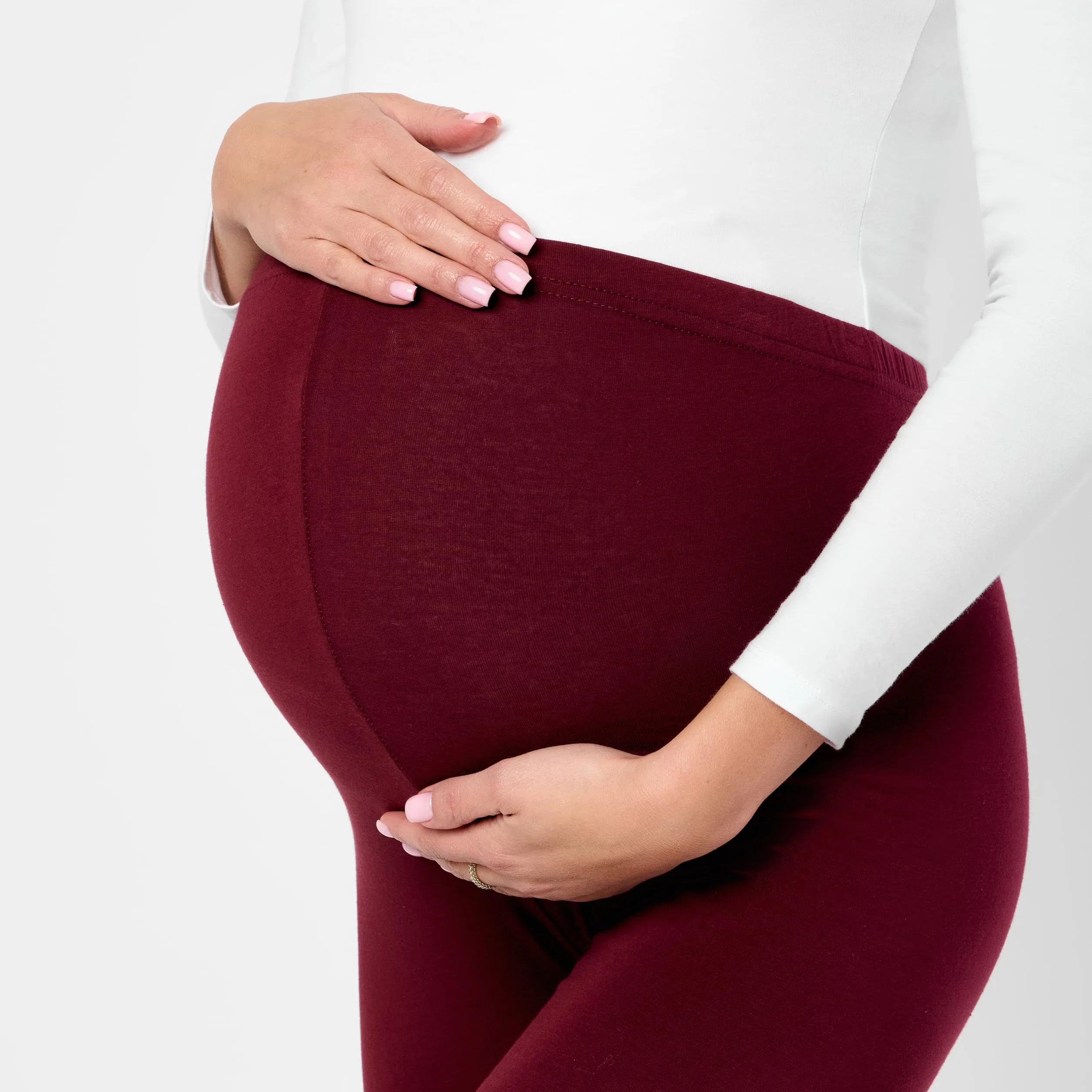 Be Mammy Krótkie Bawełniane Legginsy Ciążowe BE20-228