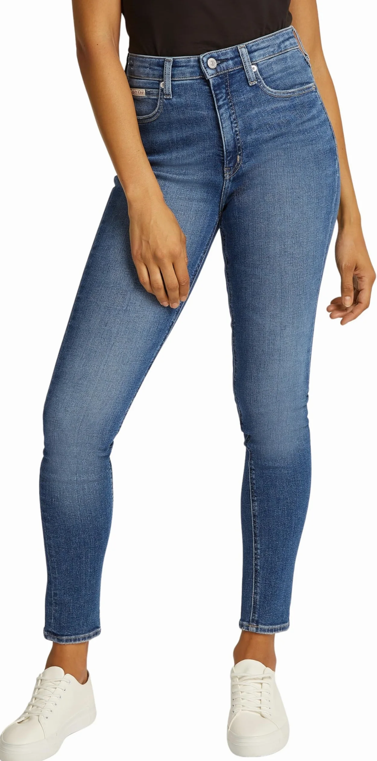 Calvin Klein Wysoki Stan Skinny J20j224492 - Wąskie Kobiety