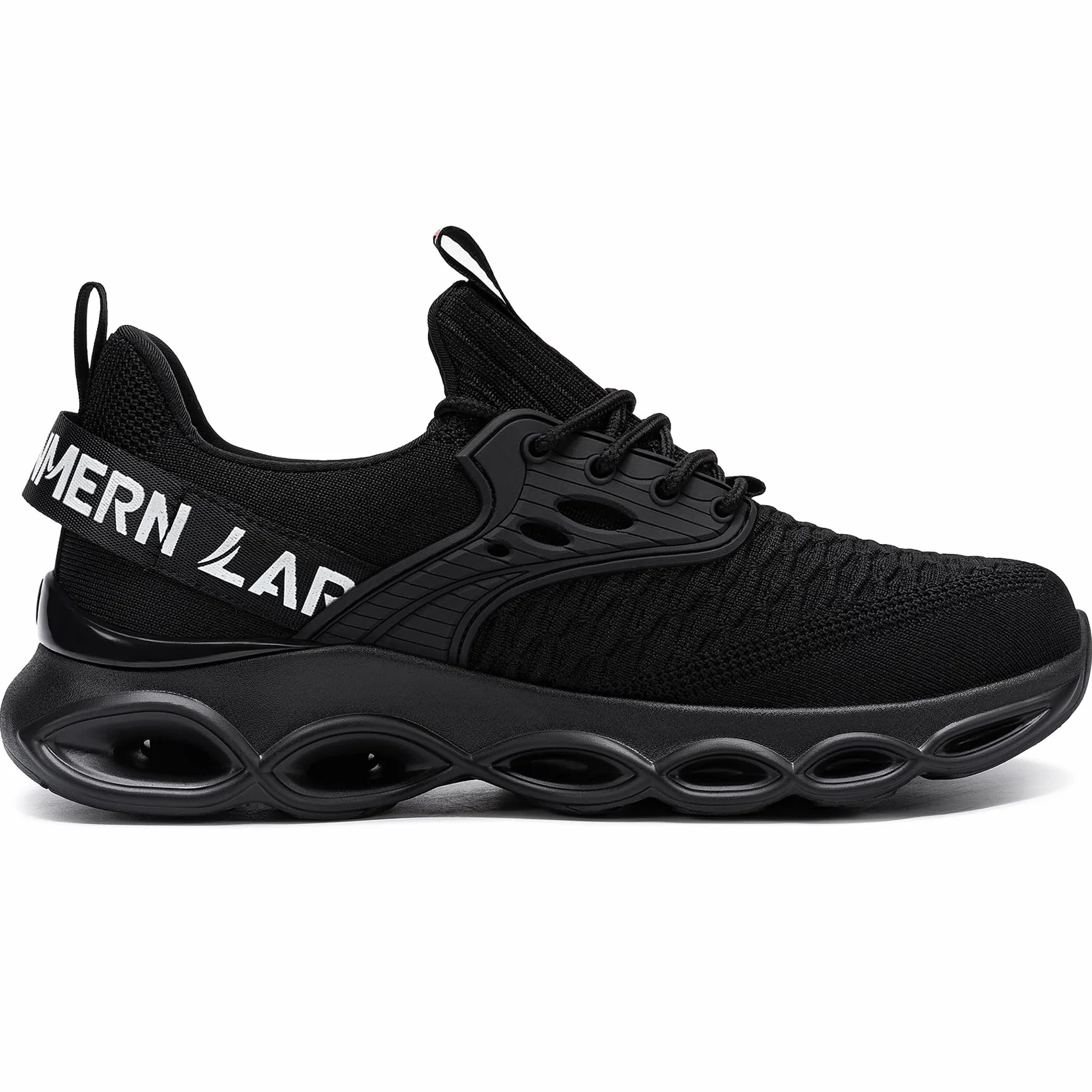 LARNMERN Obuwie ochronne męskie modne stalowe noski, amortyzacja, wygodne buty ochronne, lekkie, oddychające buty robocze