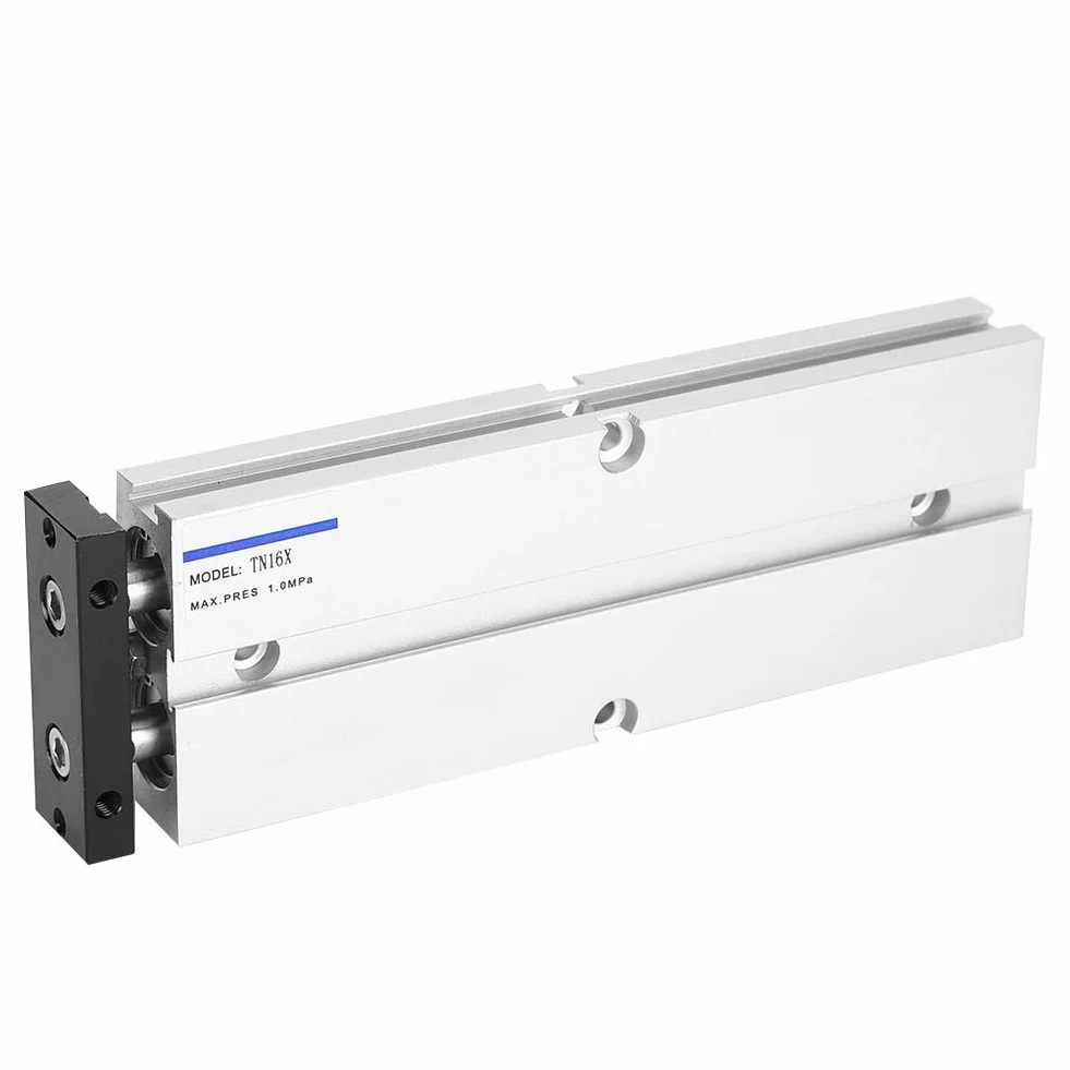 Cylinder podwójnego działania, siłownik pneumatyczny, 01-09MPa wysoce precyzyjny cylinder powietrza TN16, silne utlenianie (TN16 x 150-S)
