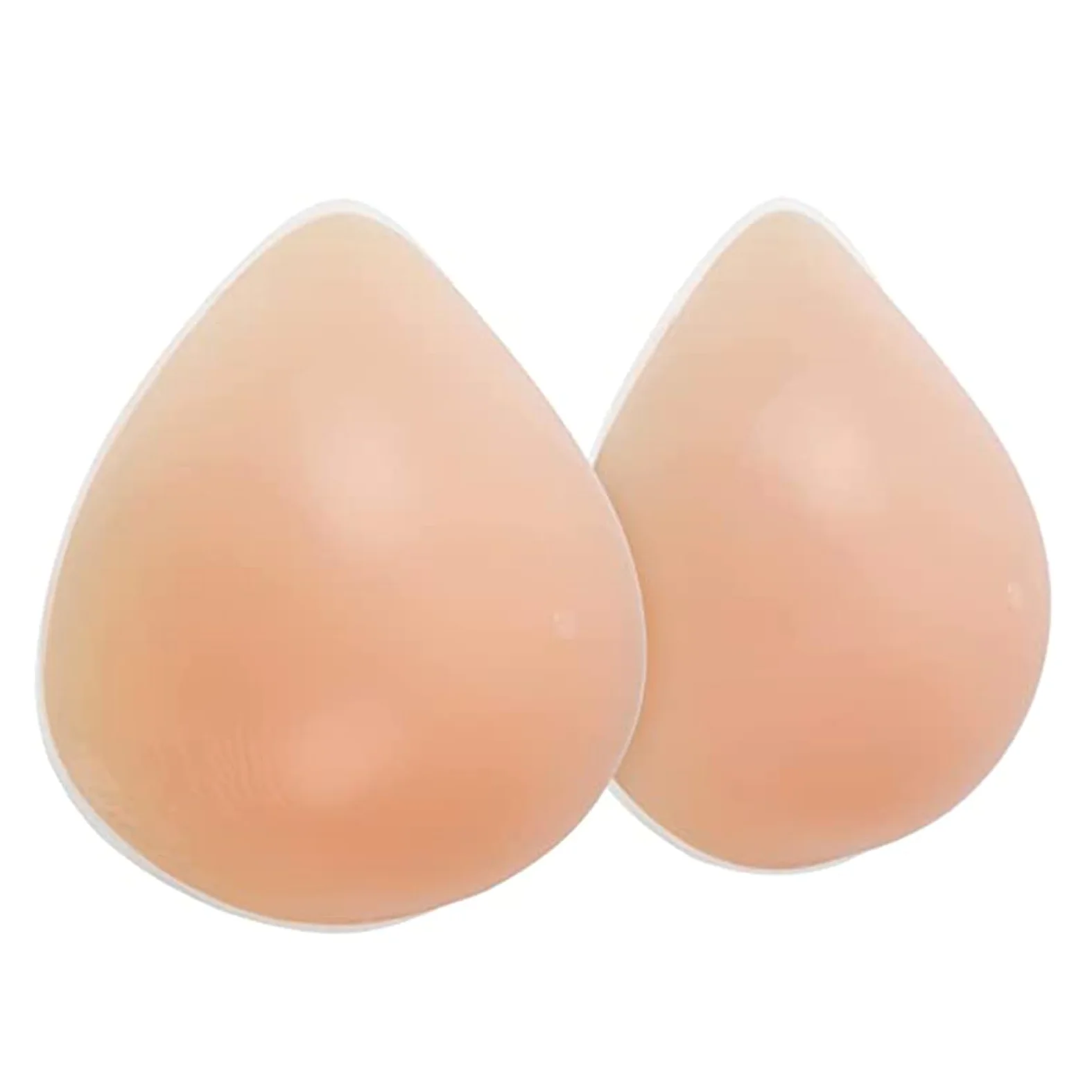 Proteza Piersi Silikonowe Samoprzylepne Wkładki Do Biustonosza Trójkątne Sztuczne Sztuczne Cycki Dla Mastektomii Crossdresser Cosplay 1 Para(1600g/pair, Nude)
