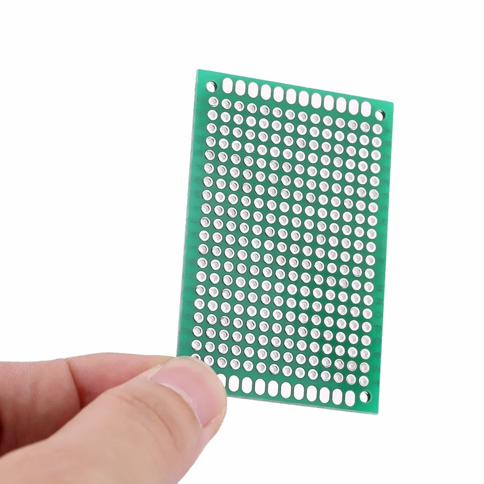 10 sztuk 4 x 6 cm dwustronne lutowanie prototypowe Uniwersalna płytka drukowana do lutowania DIY i projektów elektronicznych OPAKOWANIA WIELORAZOWE socialme-eu