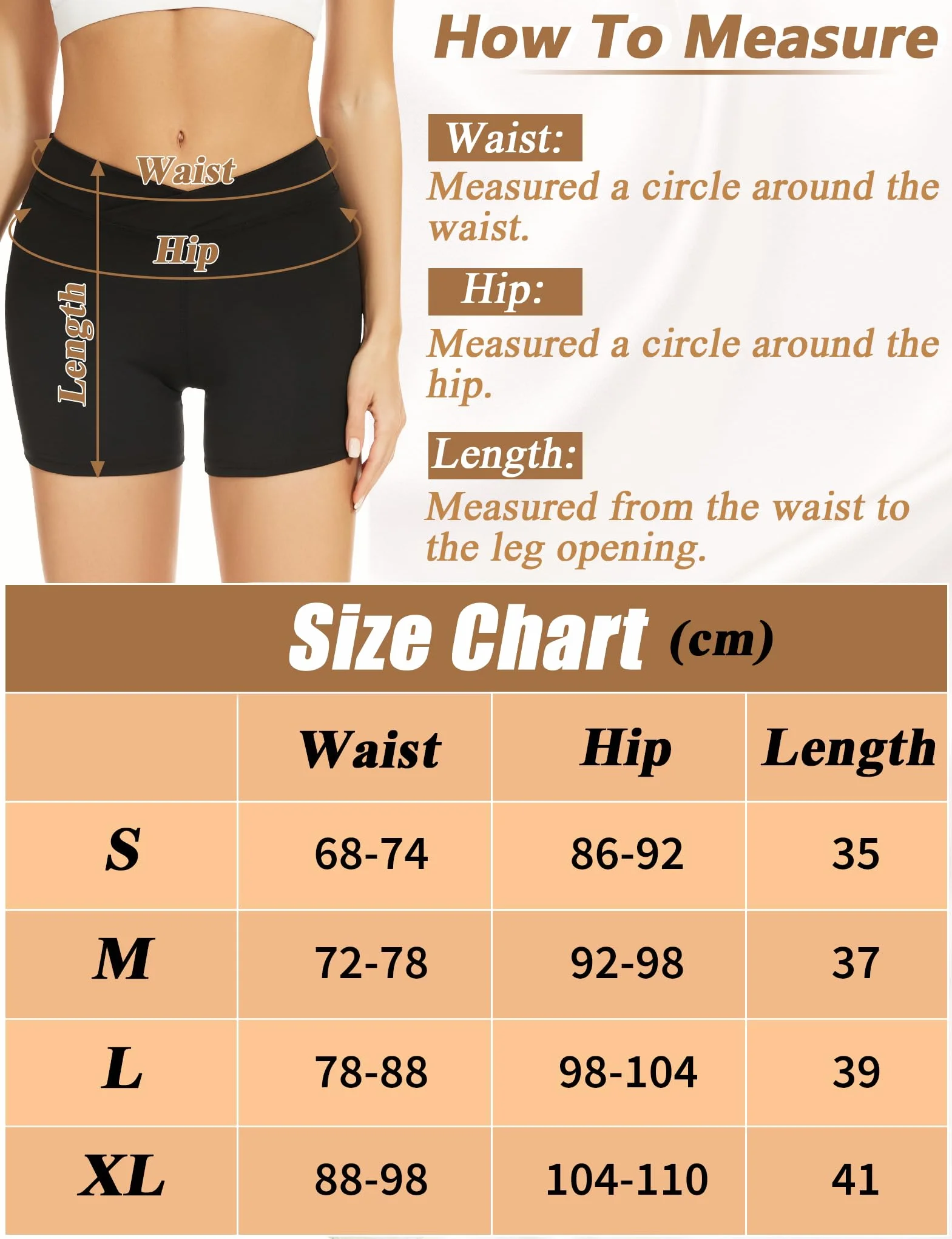 Becellen Damskie spodnie rowerowe z kieszeniami, V Cross High Waist spodnie sportowe, krótkie legginsy, nieprzejrzyste, sportowe, rozciągliwe, wygodne
