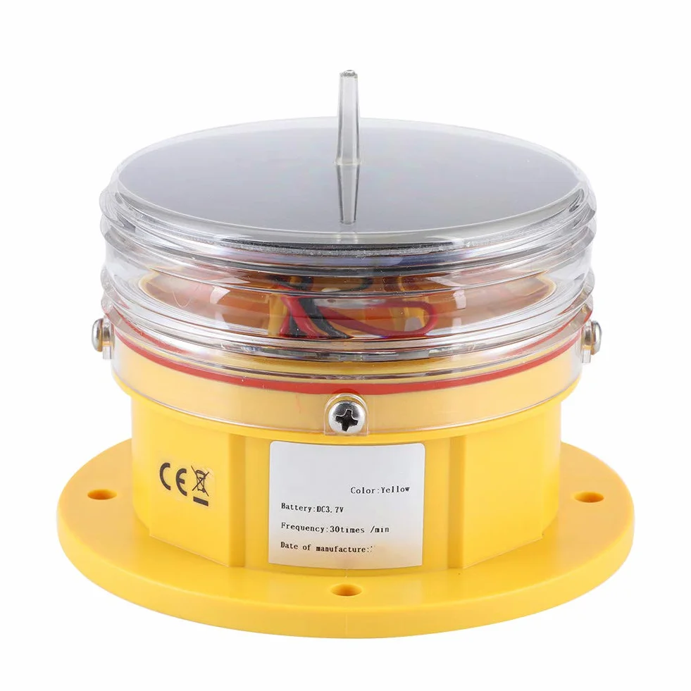Solar Power Sidelight IP68 Wodoodporny LED Statek Marine Dock Barge Safety Beacon Flashing Light Oświetlenie 360 ​​°