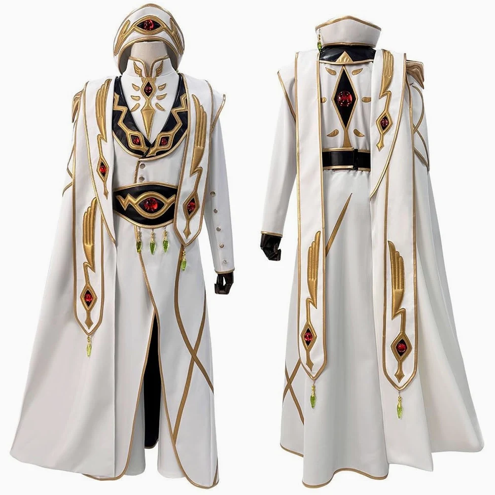 Zhongkaihua Lelouch kostium anime, cosplay, mundur, garnitury, pełne zestawy dla mężczyzn, komiksowe, do odgrywania ról, na karnawał, Halloween, przebranie