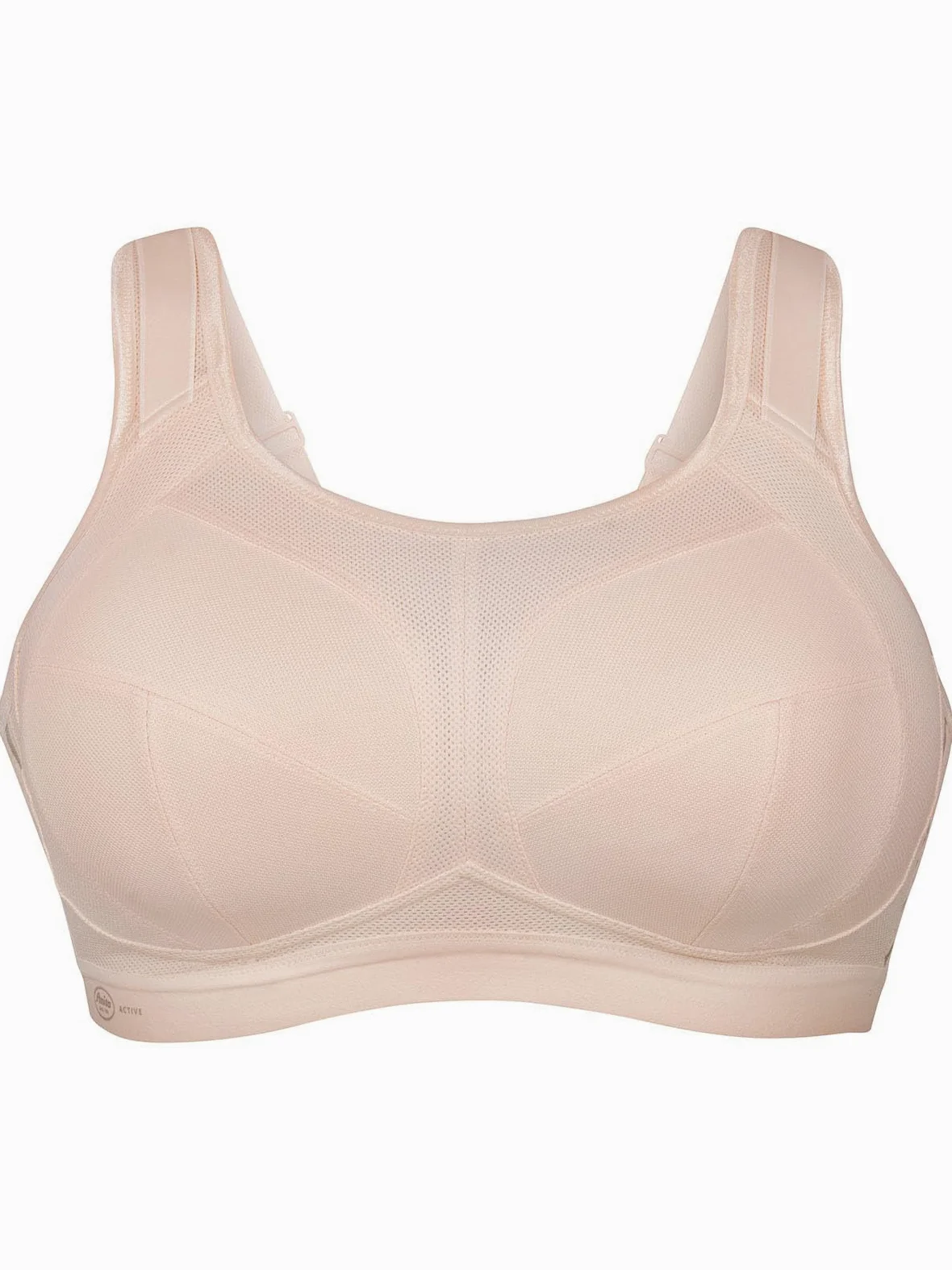 Anita 5567-445 Active Black Extreme Control Sports Bra | do Cup K, Sweat Management, 5-częściowe miseczki, bez fiszbin, wzmocniony tył z siatki