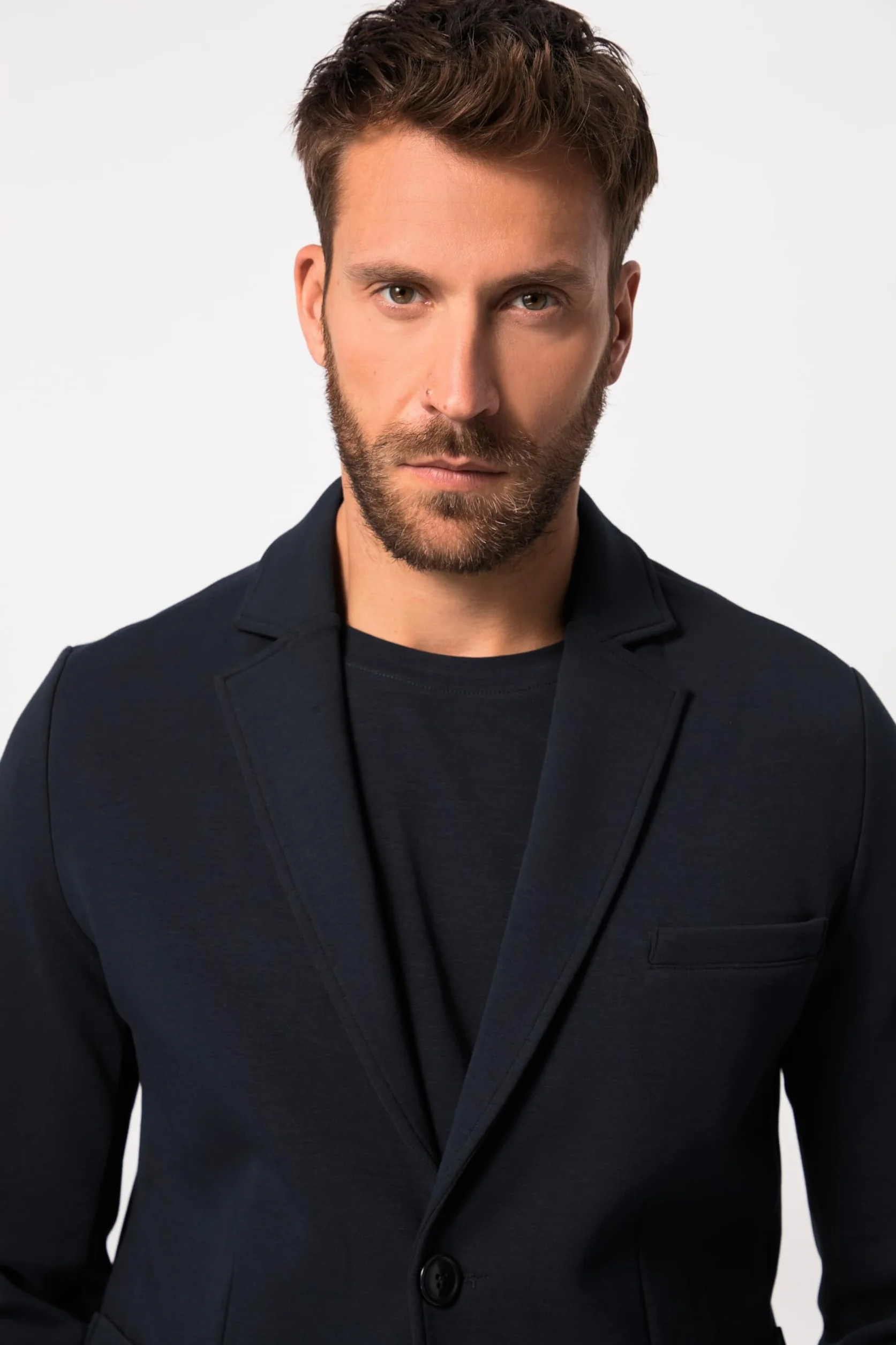 JP 1880 Męska marynarka dresowa, New York, Flexnamic Blazer, granatowy, XL