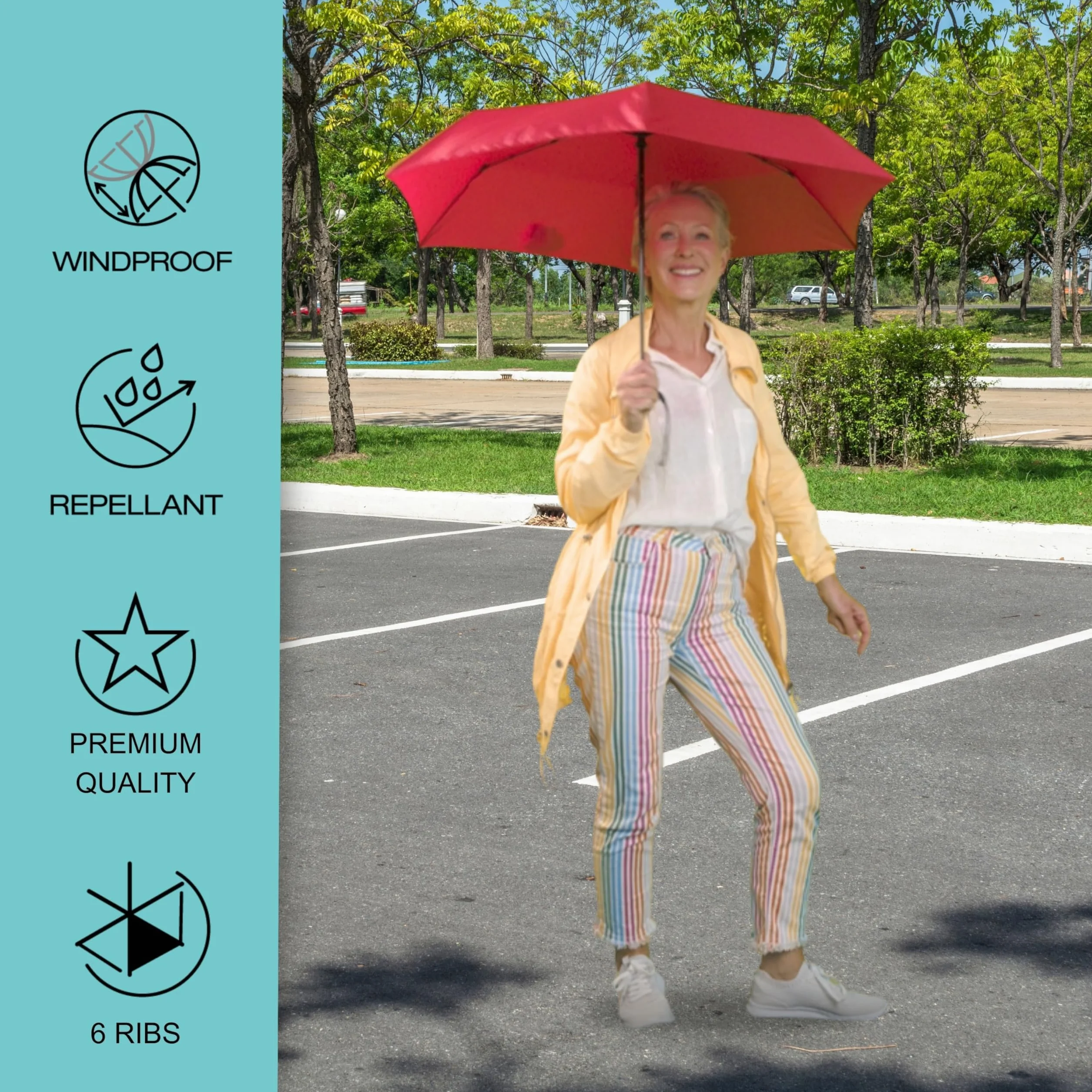 Knirps Ultra U.200 Medium Duomatic parasol kieszonkowy automatyczny odporny na burzę