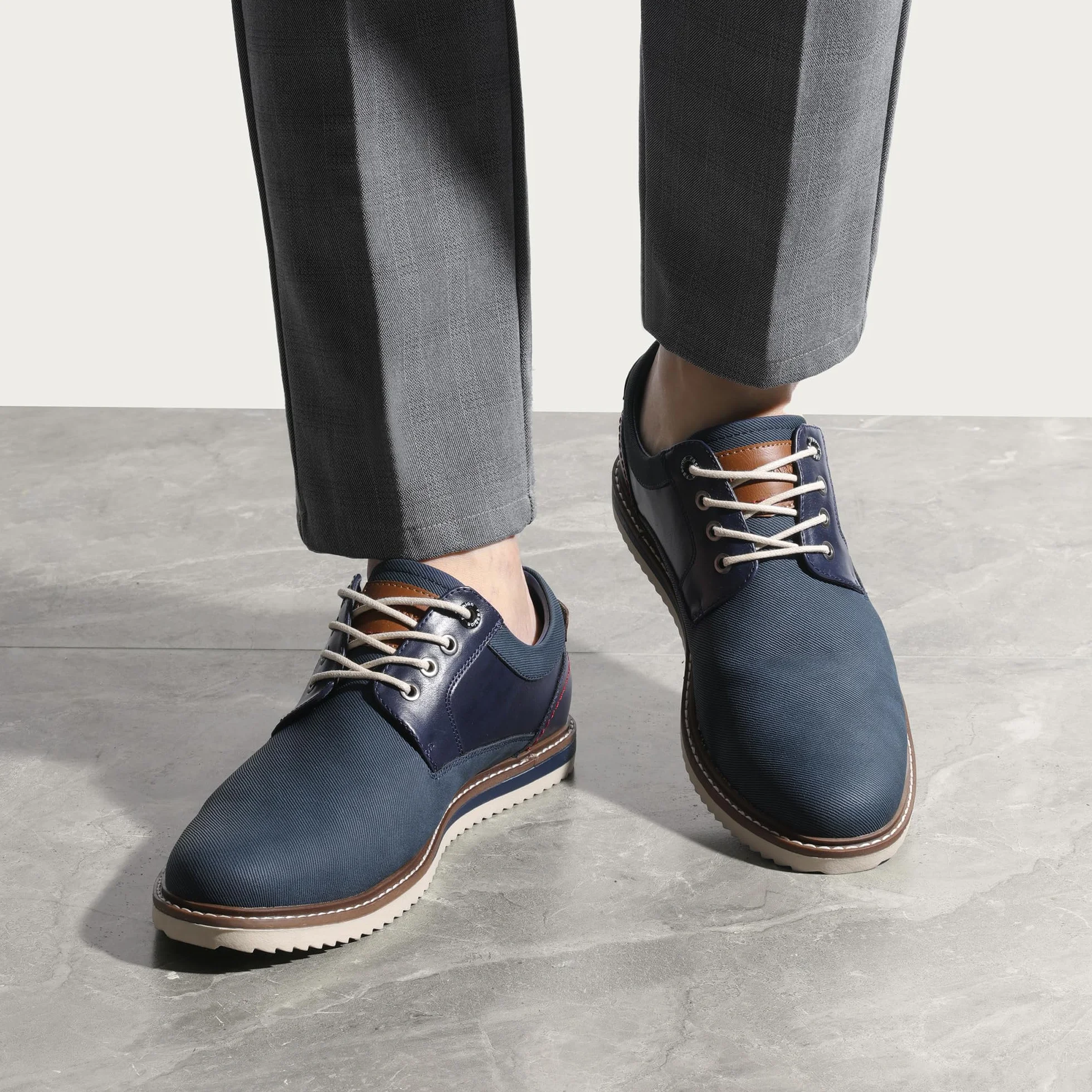 Bruno Marc Męskie półbuty sznurowane, biznesowe, do garnituru, buty rekreacyjne, buty Oxford, Derby, casualowe, skórzane buty