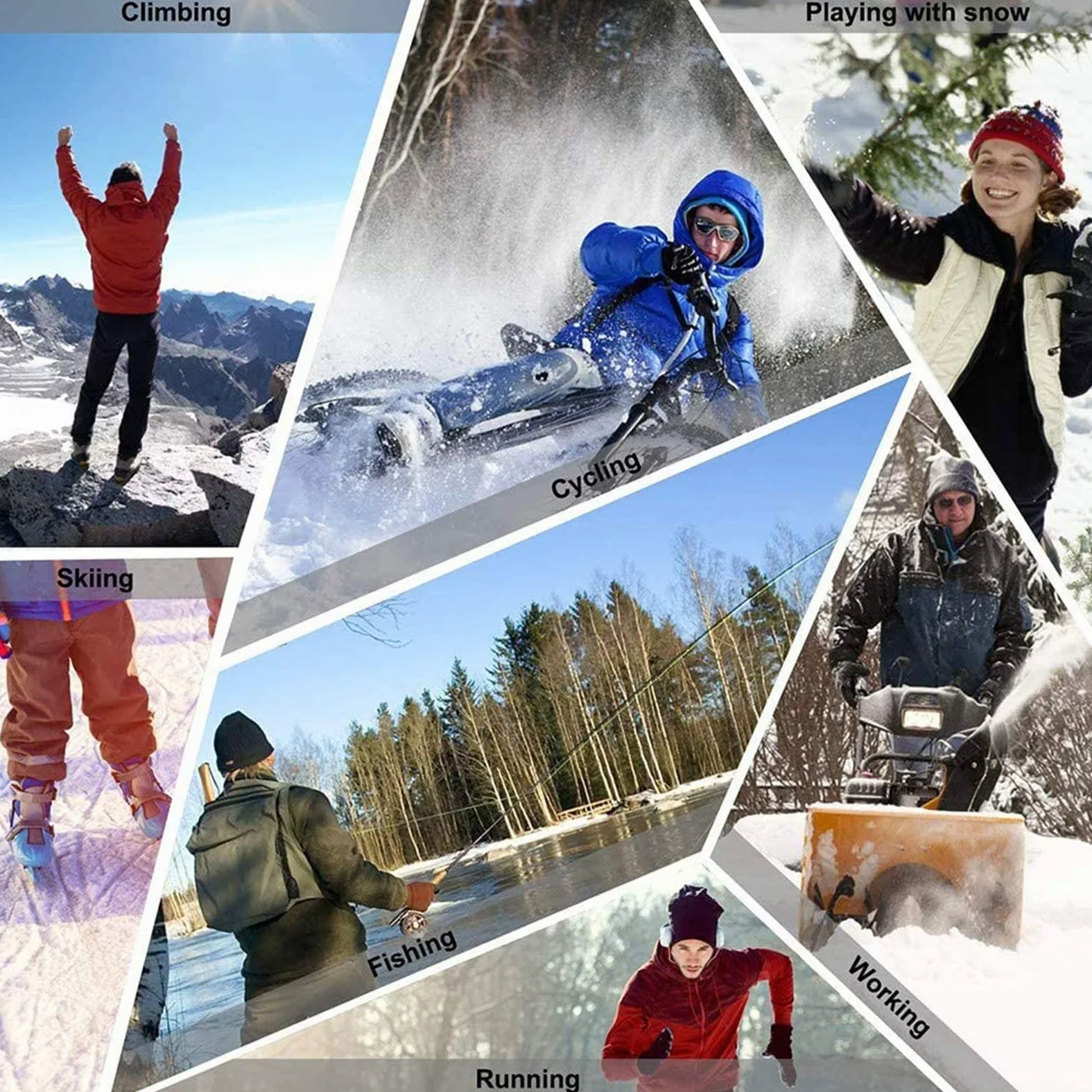 CHEWYNP Rękawice ogrzewacze do rąk, zimowe podgrzewane rękawiczki dla kobiet, ładowalne elektryczne podgrzewane rękawiczki, podgrzewane rękawice narciarskie, snowboardowe, wodoodporne, outdoorowe, jazda na rowerze, motocykl, ciepłe rękawiczki do rąk, W