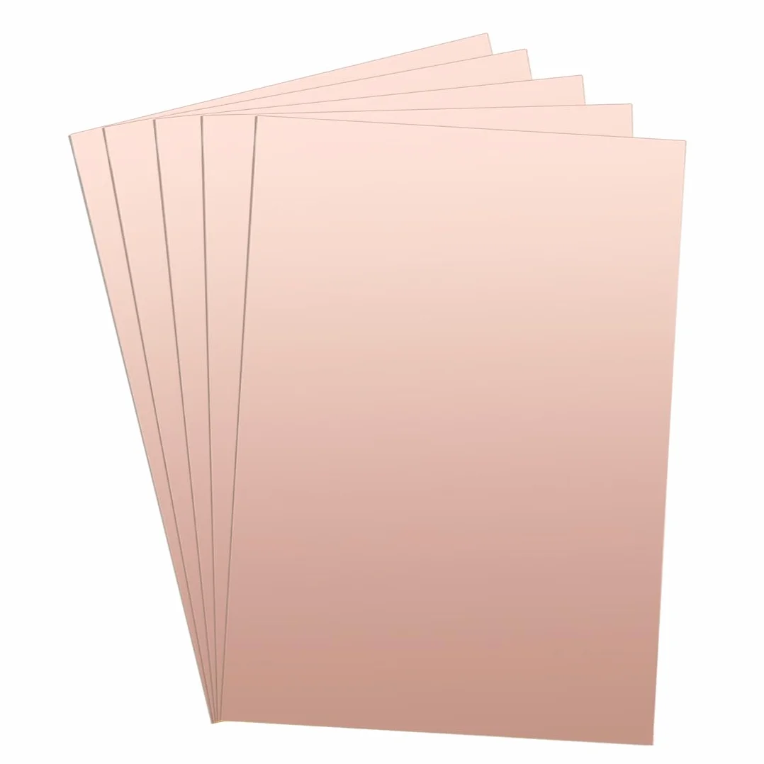 QUARKZMAN 5 szt. 70 x 50 mm dwustronna miedź, laminat, płytka drukowana, FR4, grubość 1,5 mm, do majsterkowania, prototypowania płytek drukowanych