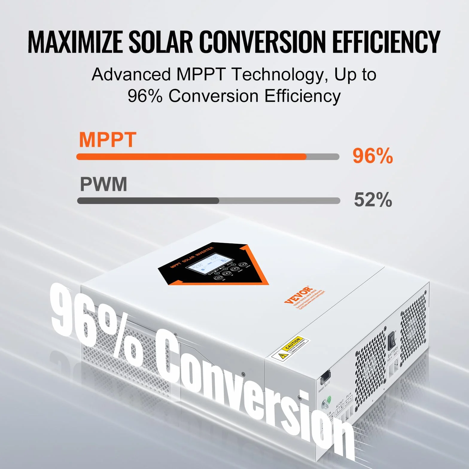 VEVOR Hybrydowy inwerter 3500 W, hybrydowy falownik solarny ładowarka zewnętrzna czysta fala sinusoidalna 230 V AC z wbudowanym kontrolerem ładowania słonecznego MPPT 60 A, ładowanie hybrydowe,