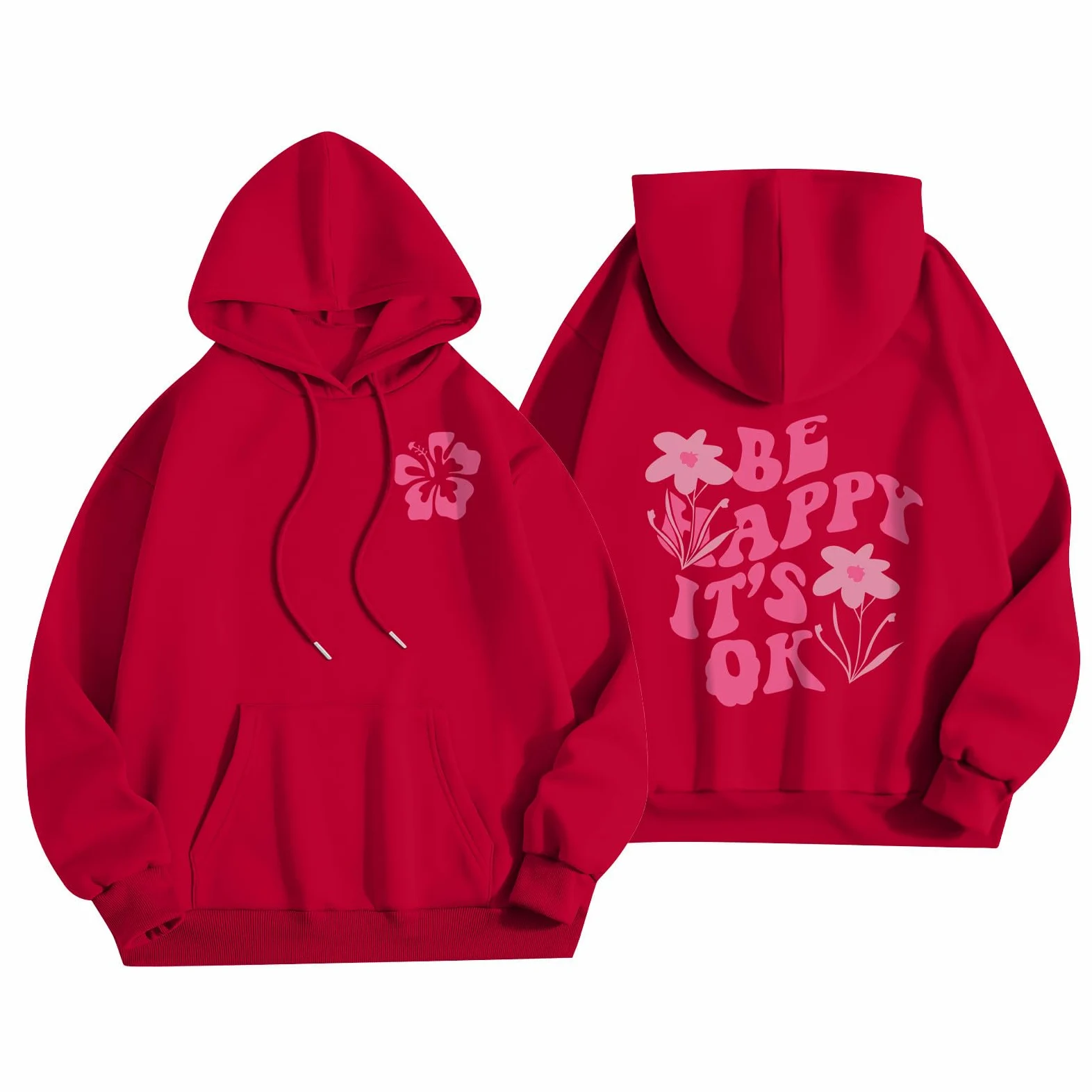 Różowa bluza z kapturem z motywem palmy dziewczęca bluza śliczne bluzy oversize bluza z kapturem damskie bluzy i bluzy z kapturem estetyczna damska bluza z kapturem z długim rękawem bluza z kapturem