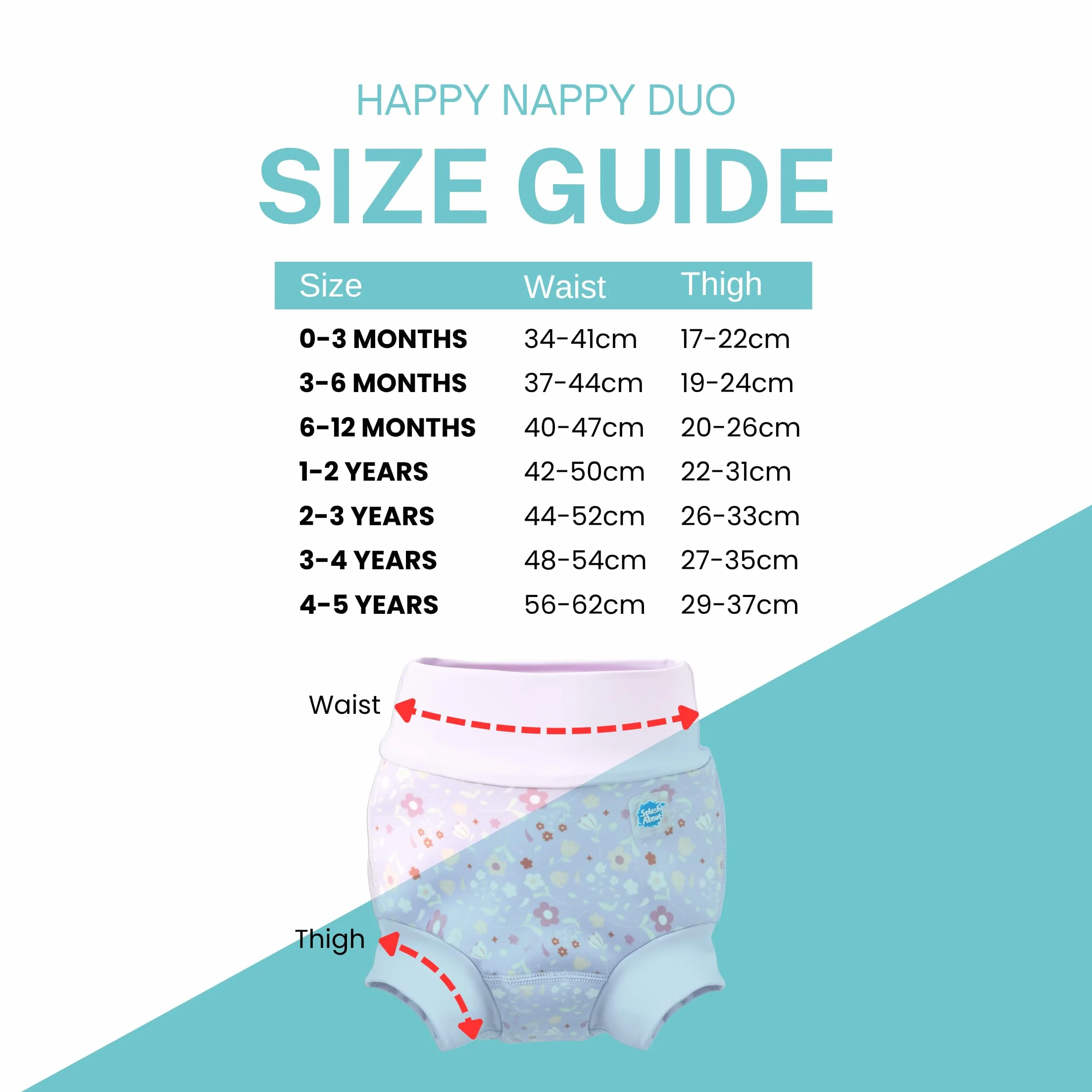 Splash About Happy Nappy Duo Lilac Spring 2-3 lata Liliowa wiosna