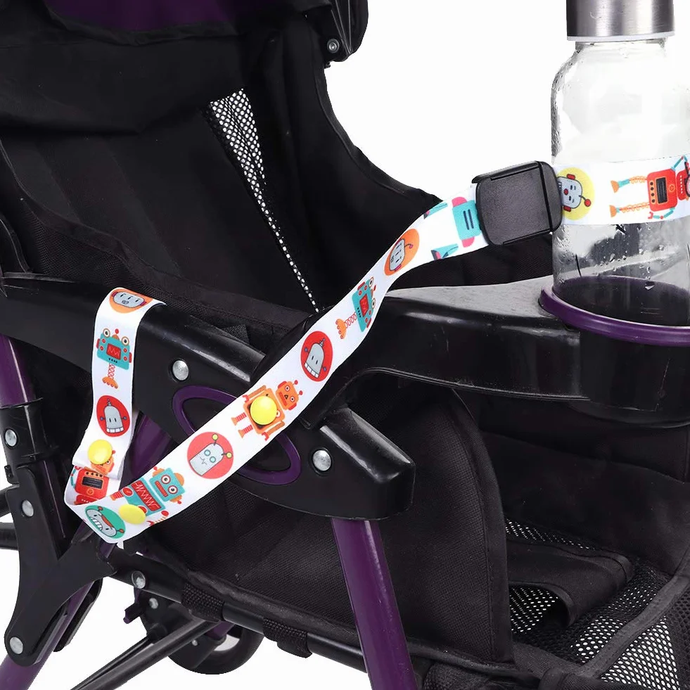 Szerokość 2,5 cm Pasek do Kubka Niekapka, Pasek na Butelkę do Karmienia Dziecka Uchwyt na Smoczek z Regulowanym Paskiem Smycz Sippy Leash Tether do Wysokich Krzesełek, Wózków