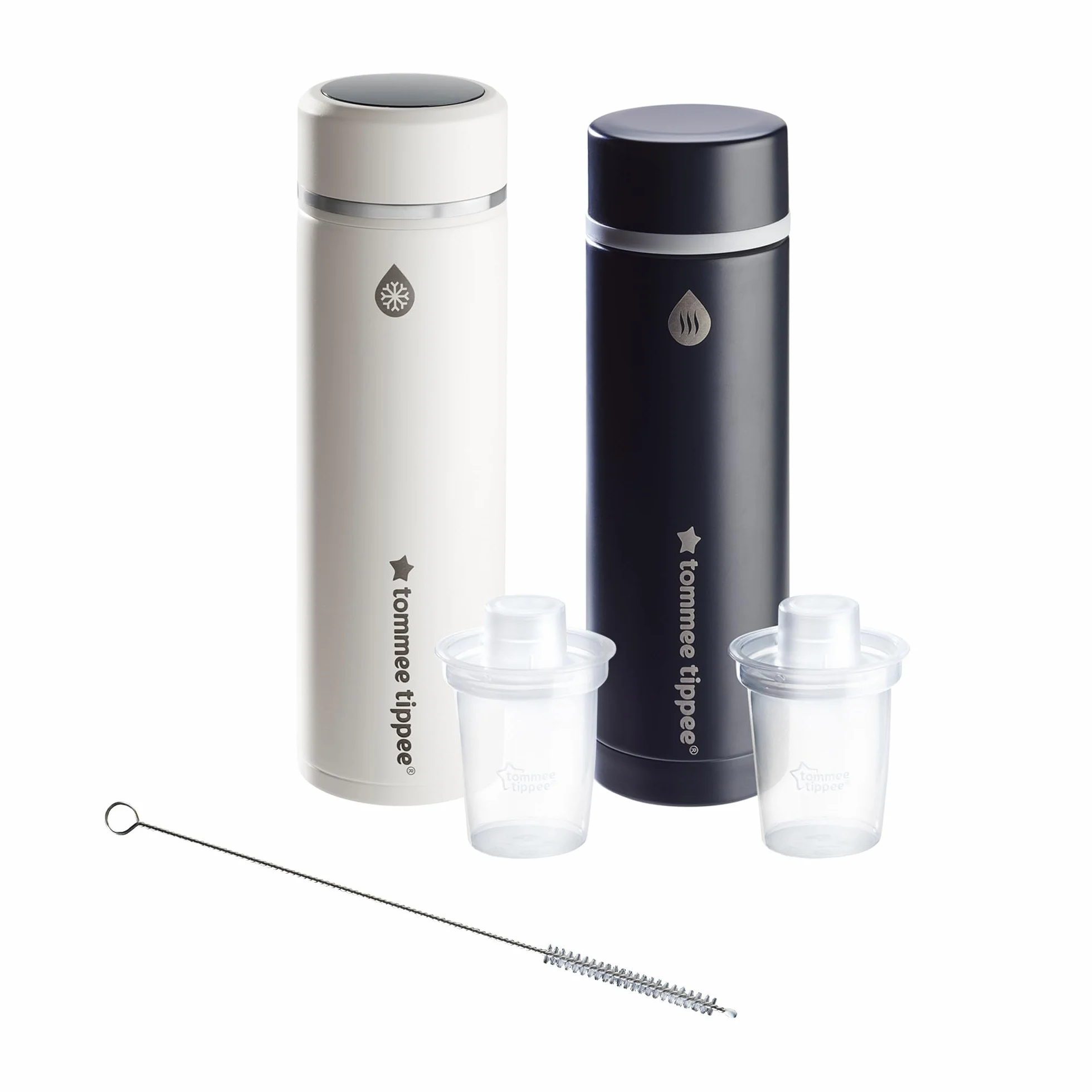 Tommee Tippee Zestaw do przygotowywania butelek PrepGo, schładza mleko do odpowiedniej temperatury w ciągu 2 minut, przenośny z wyświetlaczem temperatury