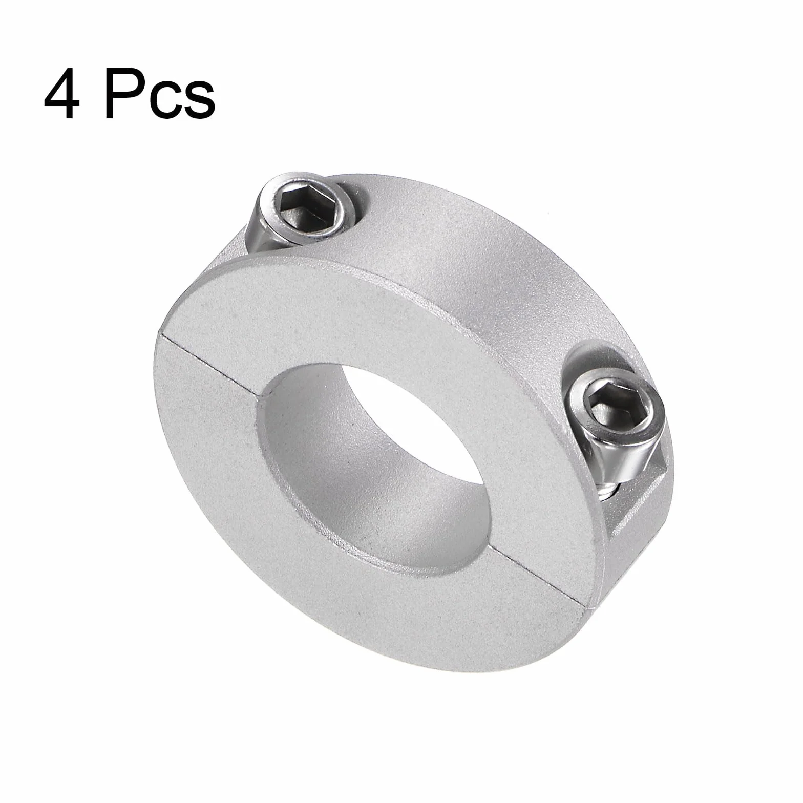 QUARKZMAN 4 szt. podwójny kołnierz wałka rozłupującego do wału 20 mm, zestaw śrub kołnierz zaciskowy 40 mm AD 12 mm szerokość do korków, uchwytów pozycyjnych, kół zębatych, maszyn, narzędzia
