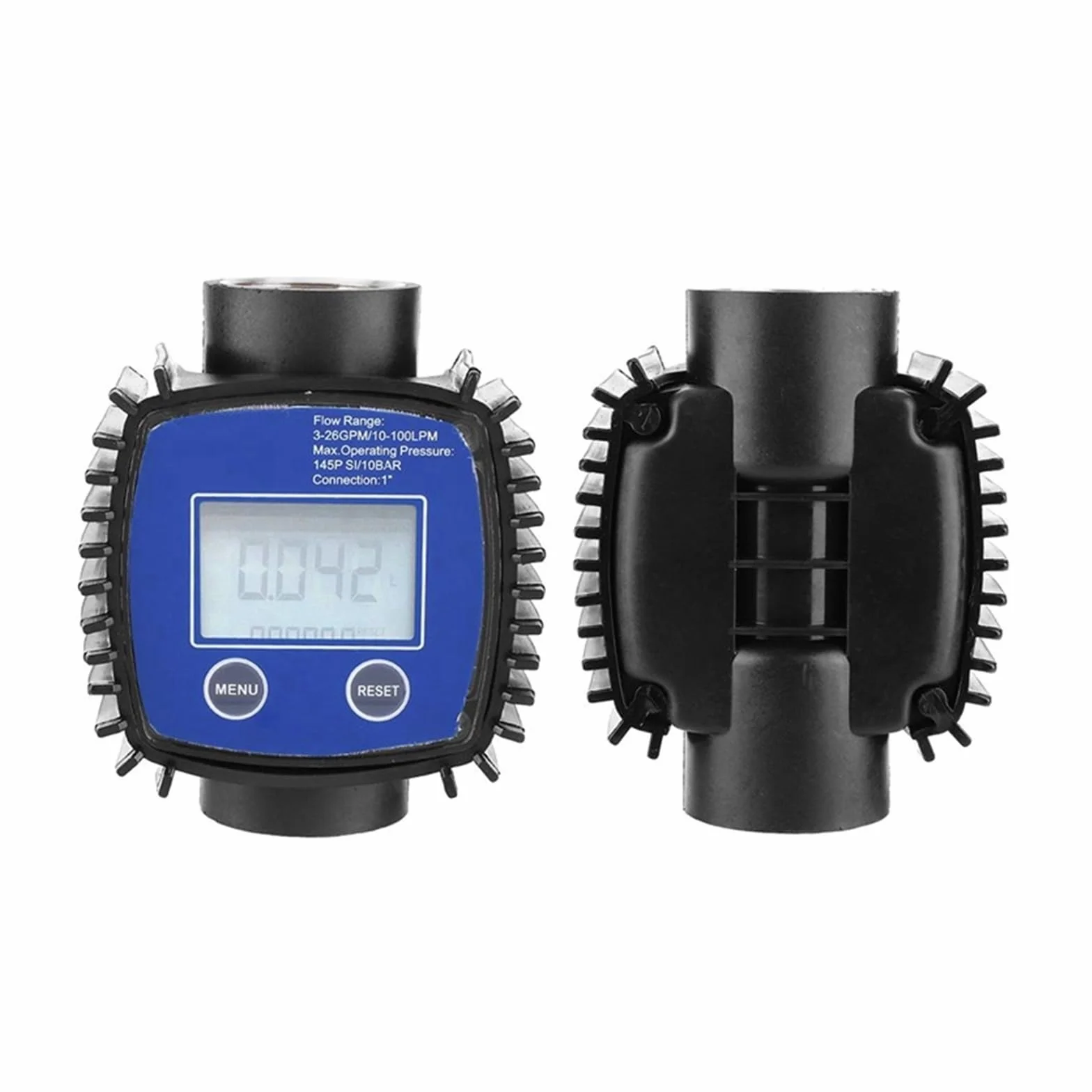 Przepływomierze Przepływomierz paliwa oleju, miernik przepływu wody K25 przepływomierz LCD, czujniki miernika przepływu cieczy w rurociągu 2,3-3,3 V (Color : Pink, Size : 1)