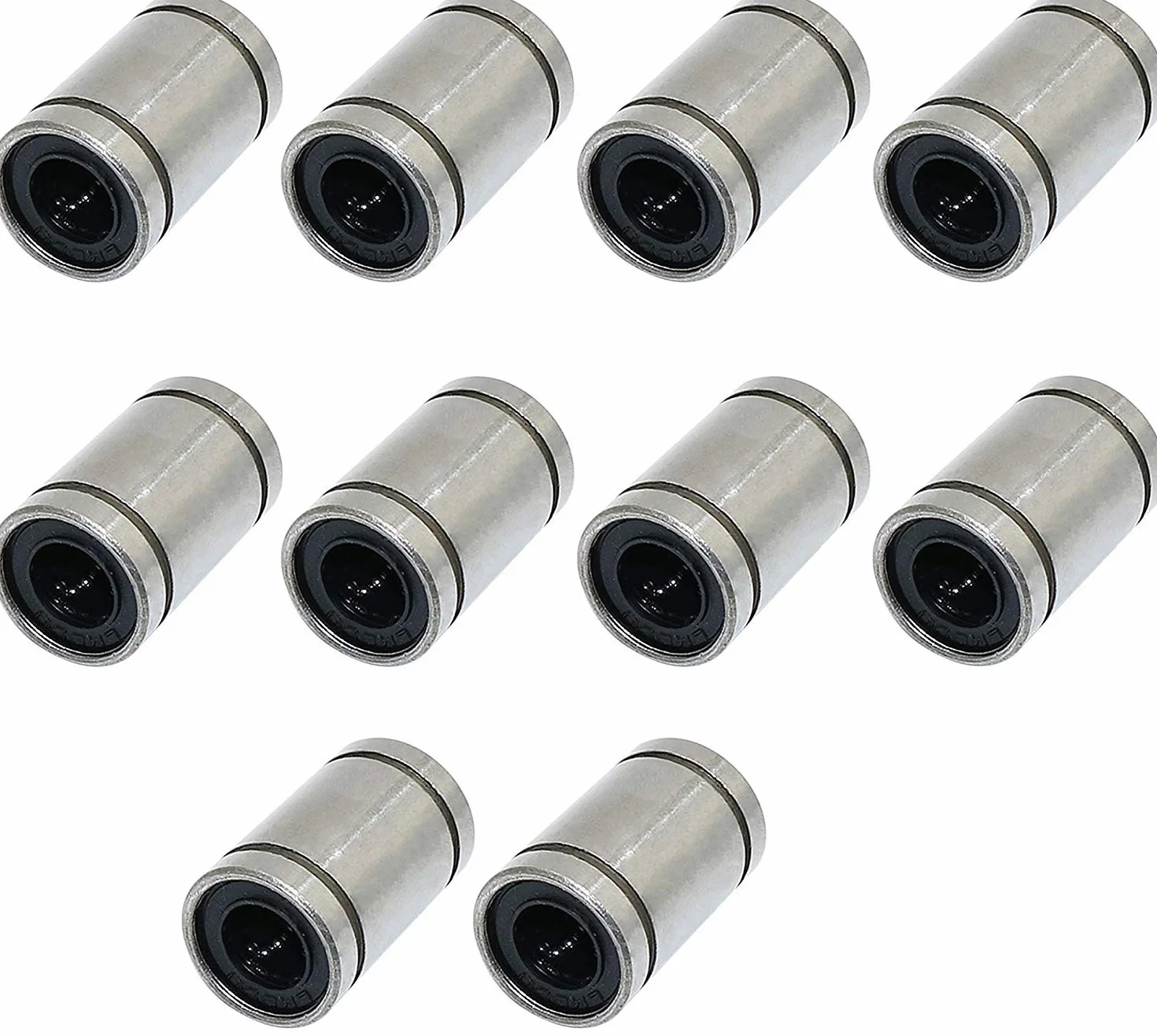 DollaTek 10 szt. LM8UU 8 x 15 x 24 mm dwustronna gumowa uszczelka liniowe ?o?ysko kulkowe