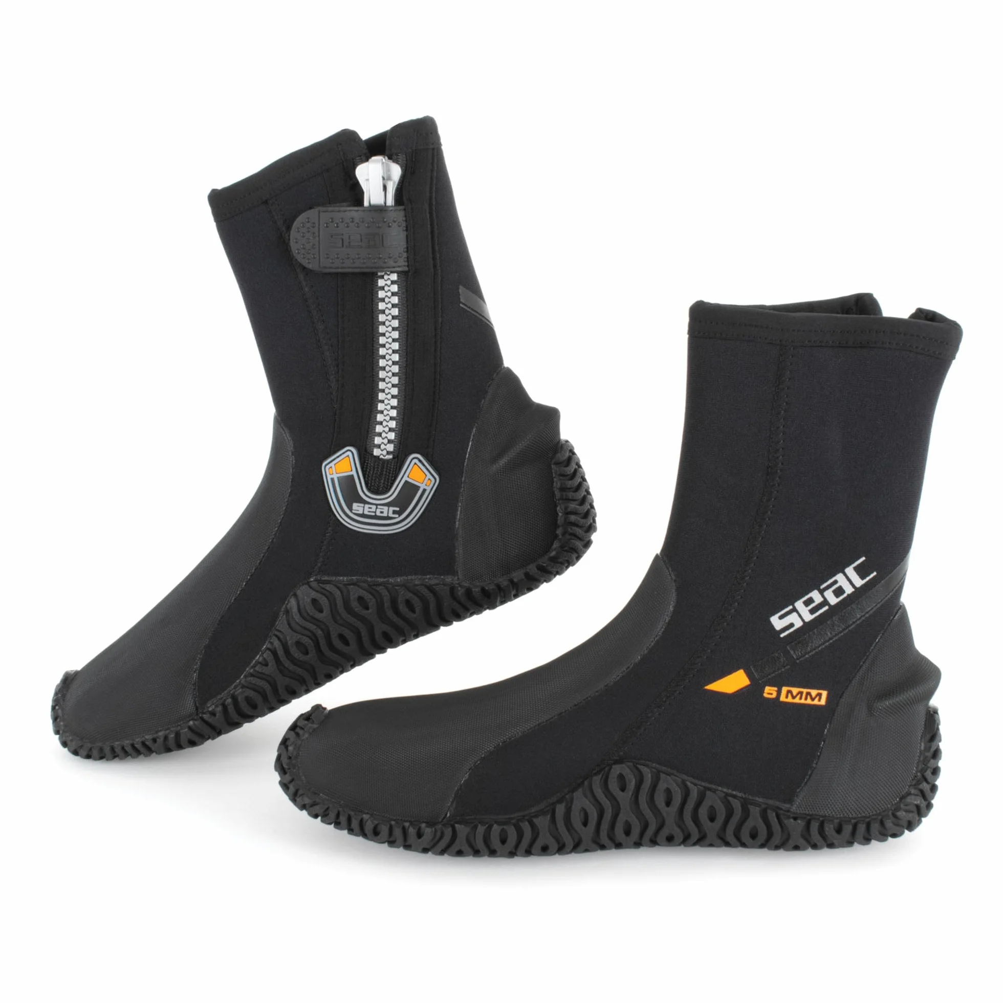 Seac Basic HD 5 mm neoprenowe buty do nurkowania z bocznym zamkiem i półsztywną podeszwą