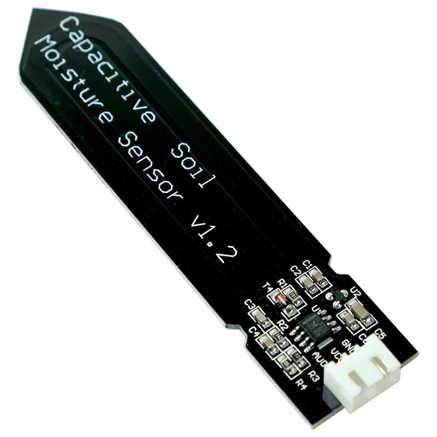 pojemnościowy czujnik wilgotności gleby, 5 V 3,3 V czujnik wilgotności dla ziemi w tym kabel przyłączeniowy, wyjście analogowe kompatybilne z Arduino