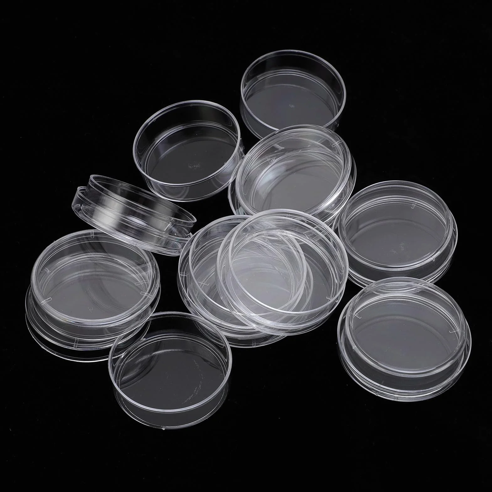 Plastikowe Szalki Petriego 35 Mm z - 10 szt. Przezroczystych Szalek do Hodowli Laboratoryjnych, Szkolne Projekty Naukowe, średnica 35 Mm, głębokość 10 - Eksperyment Sterylnych Płytek Petriego