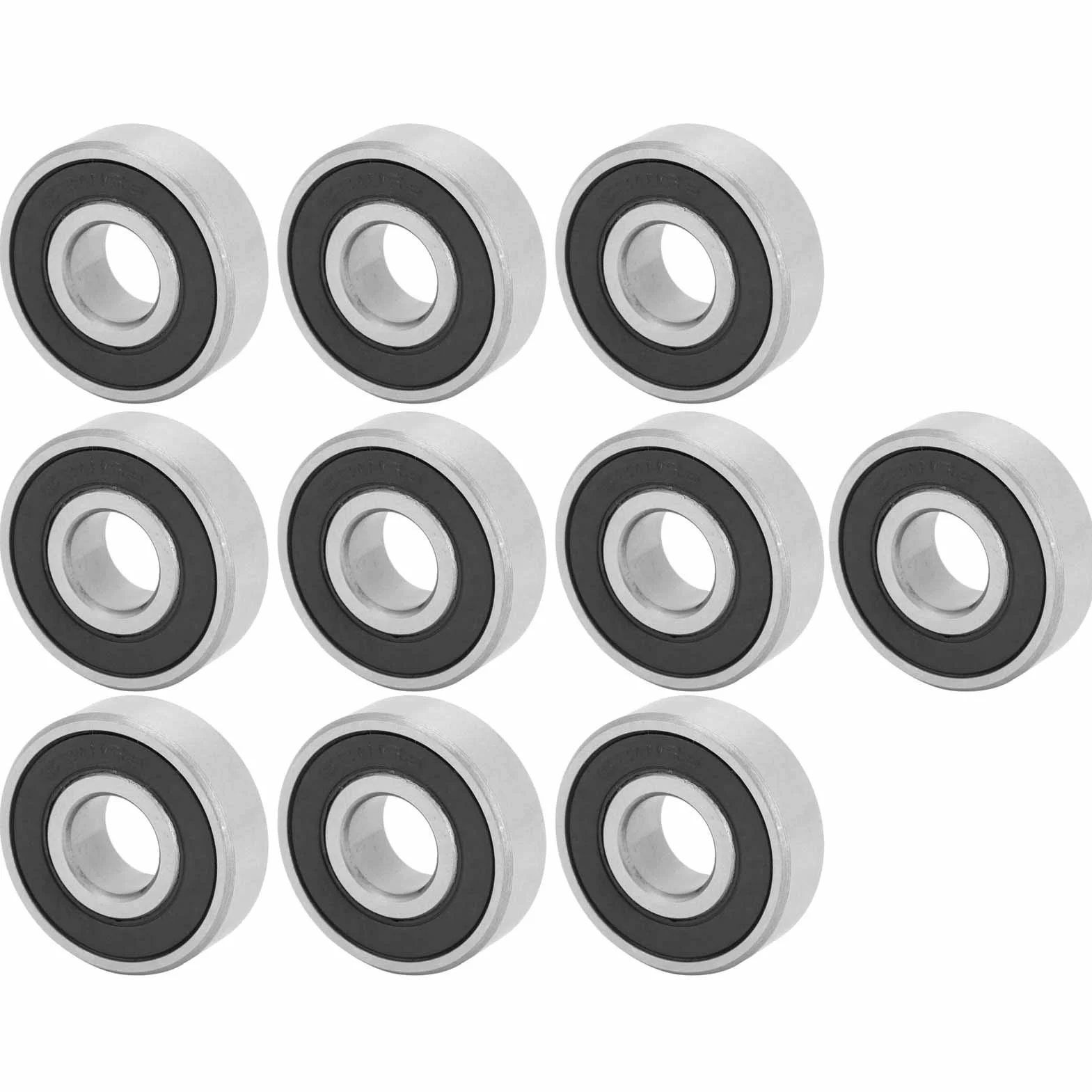 10 sztuk łożysk kulkowych 6201-RS, stalowe łożyska kulkowe zwykłe 12 mm do przekładni, przyrządów, silników, sprzętu AGD, silników spalinowych, pojazdów transportowych, maszyn rolniczych