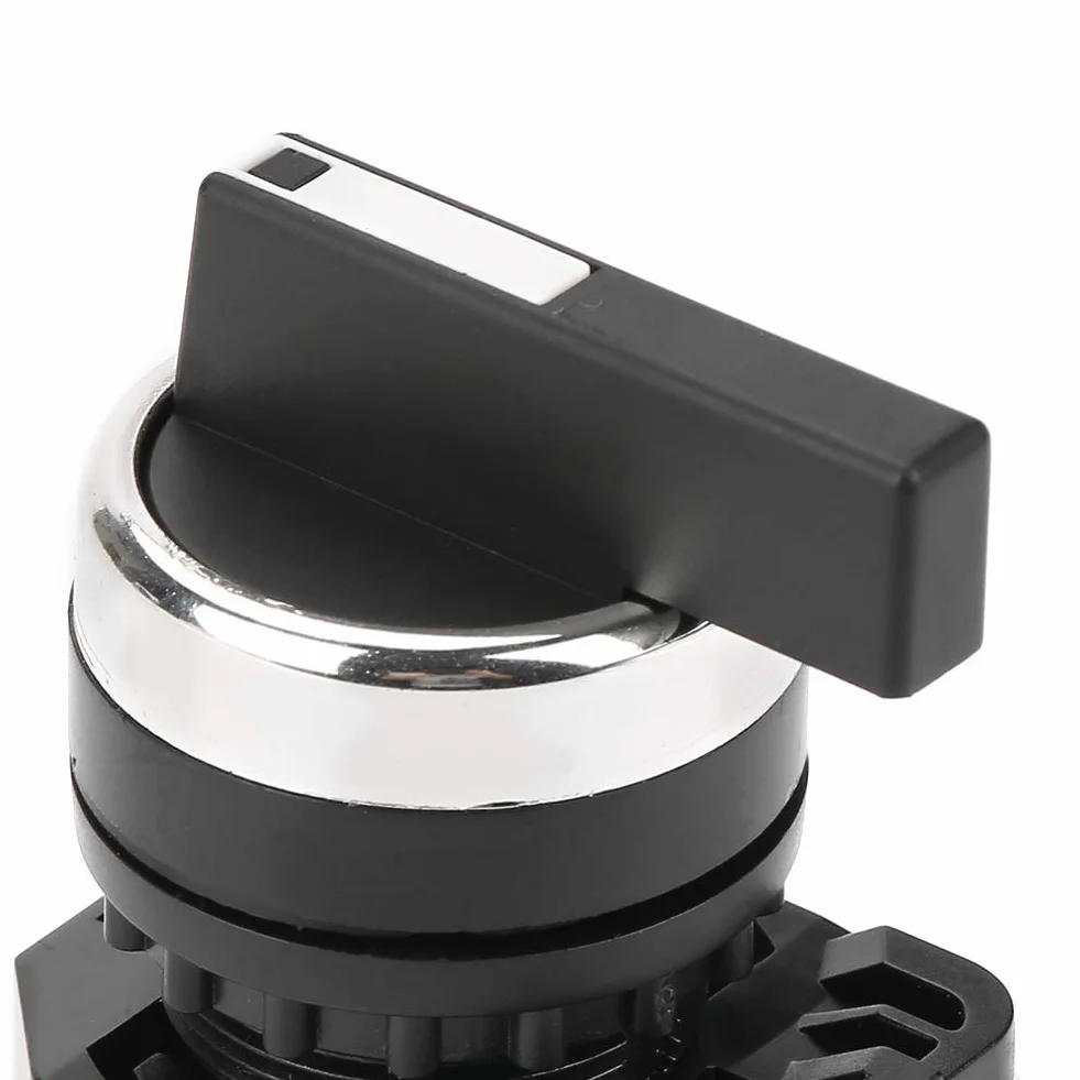 Przełącznik chwilowy przełącznika obrotowego LA38-20BX33 22 mm, 3-pozycyjny automatyczny reset mini z długim uchwytem