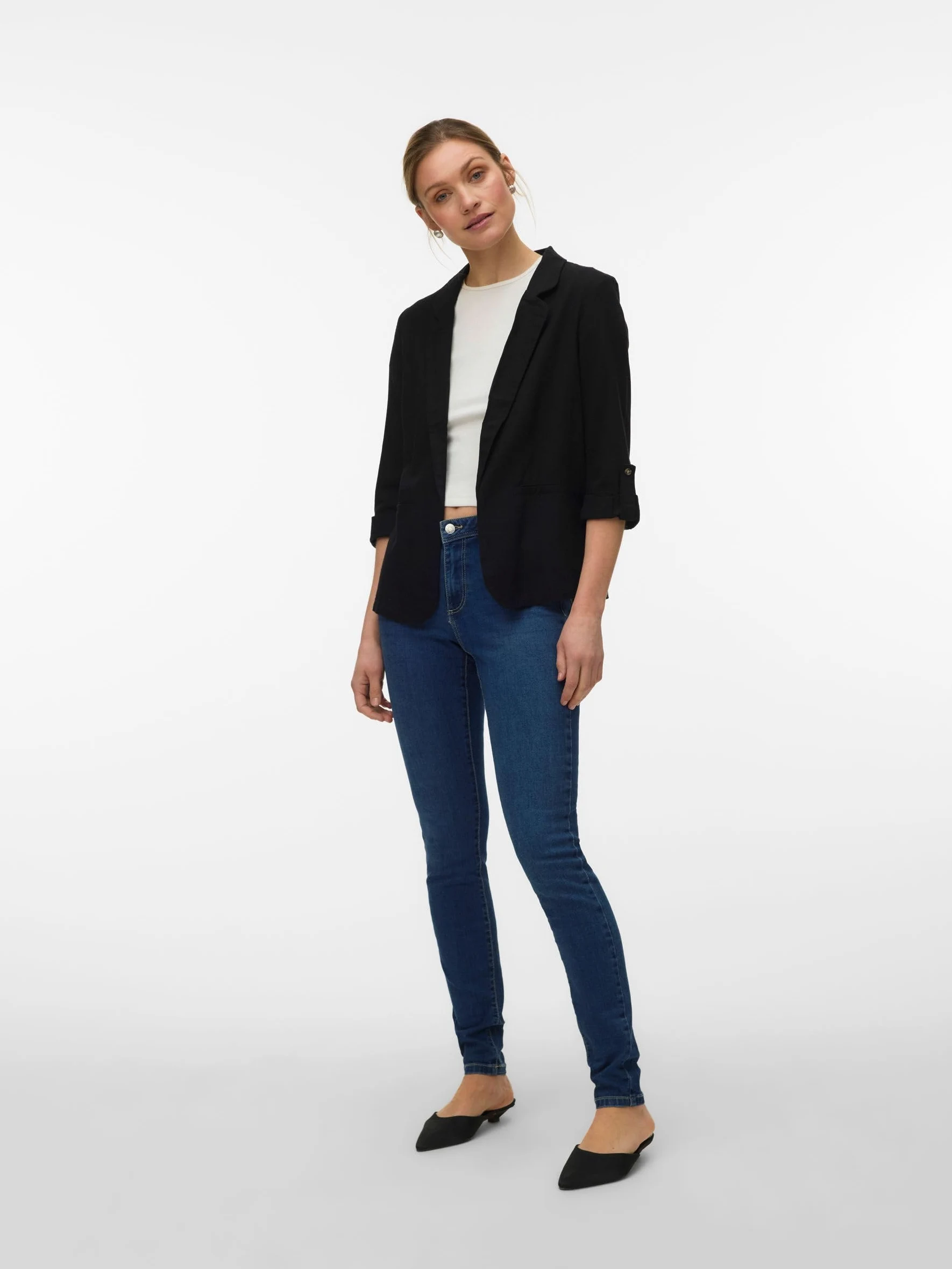 VERO MODA Blezerek Kobiety Vmjesmilo 3/4 Loose Blazer Wvn Ga Noos