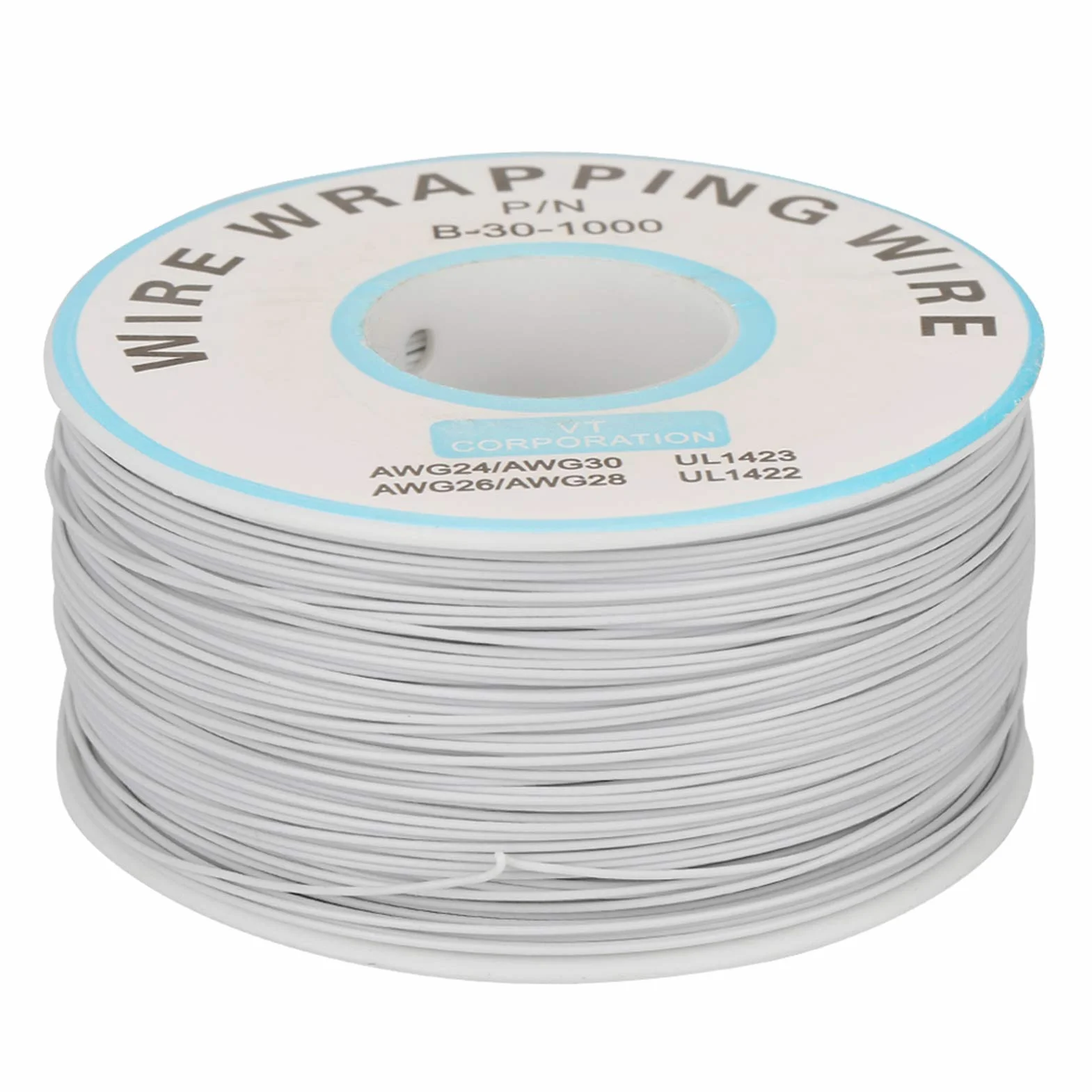 Drut Miedziany Cynowany 30AWG 0,25mm Izolowany Silikonem 200m Biały do Lutowania PCB Kabel Elektryczny dla Elektroniki Akcesoria Elektroniczne Przewód Lutowalny