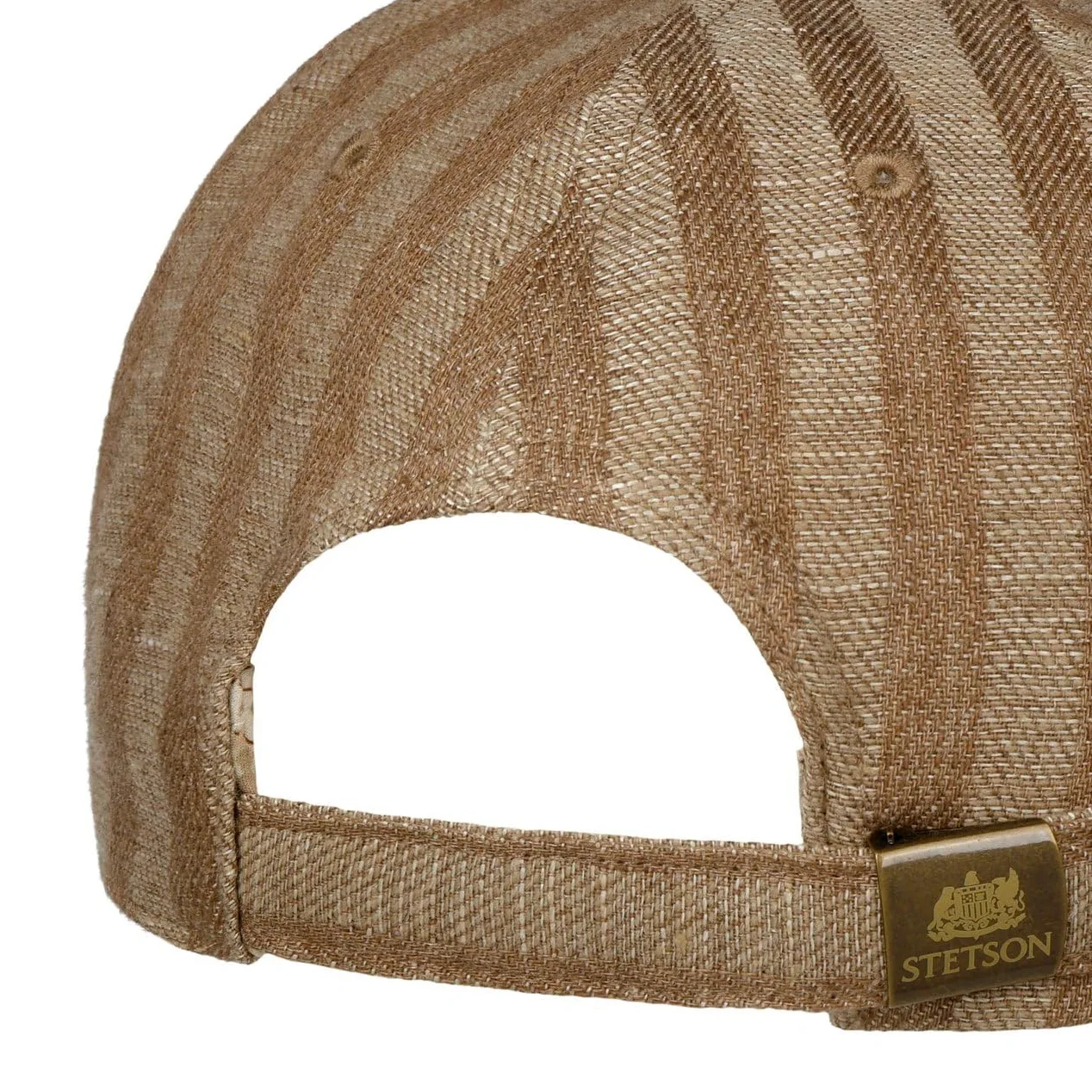Stetson Barista czapka baseballowa w paski wielokolorowa kawa barwiona pasek z tyłu unisex wiosna lato zima