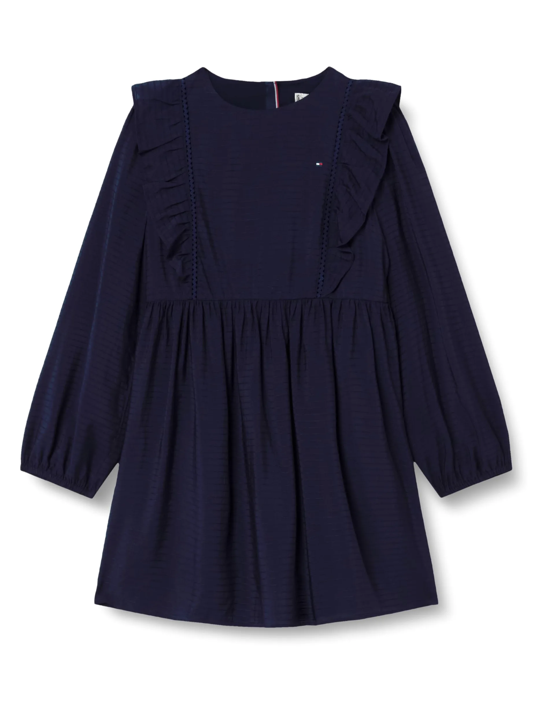 Tommy Hilfiger Sukienka rozkloszowana Dziewczynki Ruffle Aline Dress Ls Kg0kg08945
