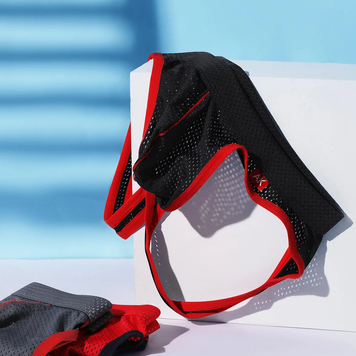 Jockstrap Męskie majtki sportowe z zawieszeniem oddychające bielizna