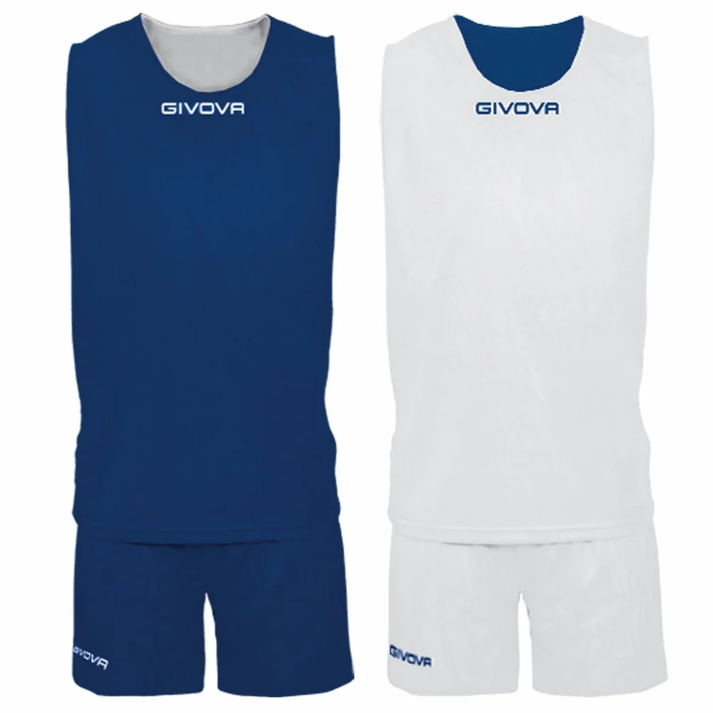 Givova kit double niebieski biały XS