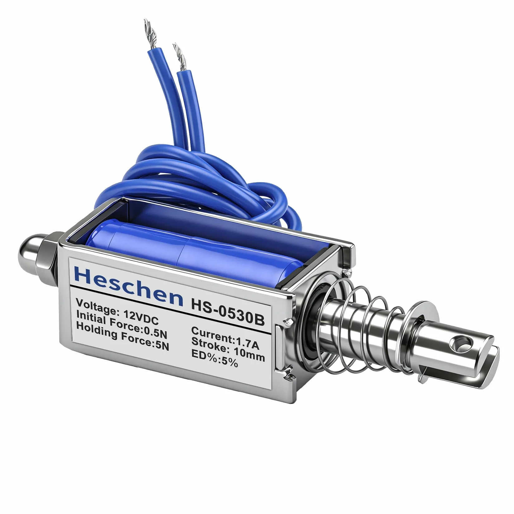 Hechen elektromagnes elektromagnetyczny HS-0530B DC 12V 4N 10 mm pociągnięcie pociągnięcie typu otwarta rama